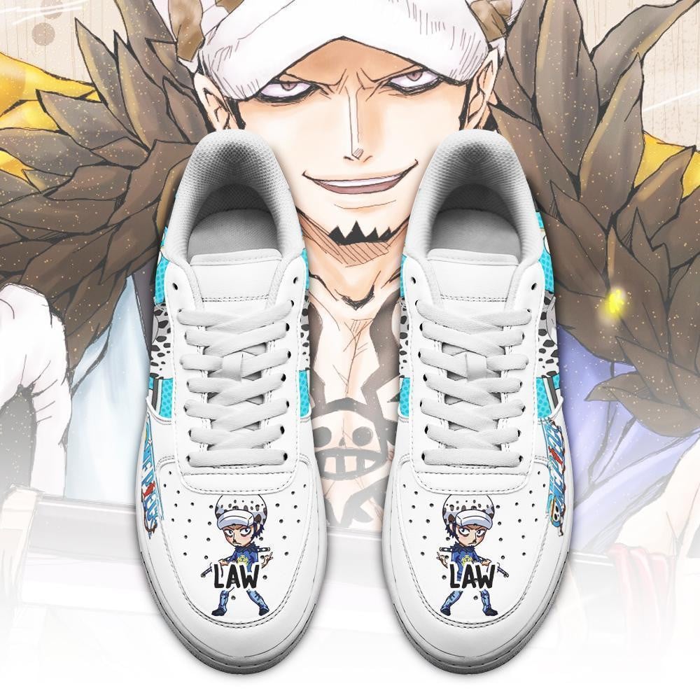 Trafalgar D. Water Law Air Sneakers Custom Anime One Piece Shoes