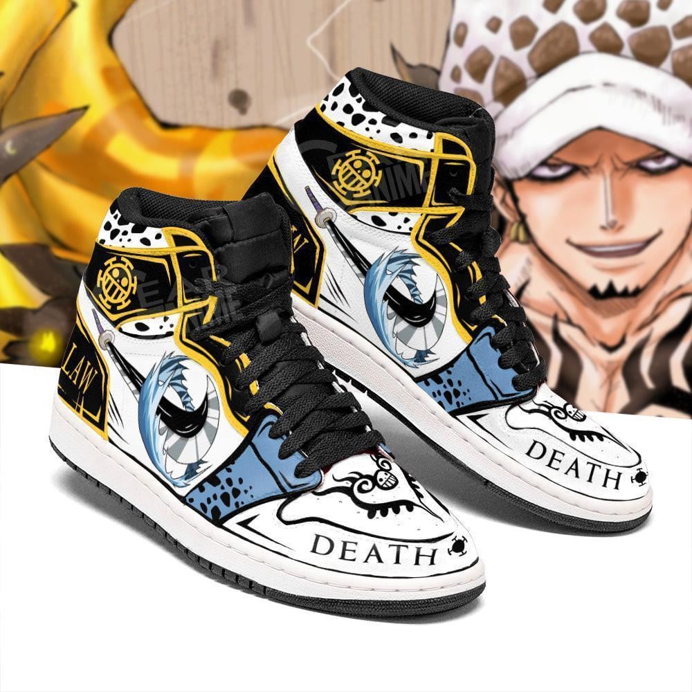 Trafalgar D. Water Law Anime JD1s Sneakers Room Skills, Air Jordan Hightop