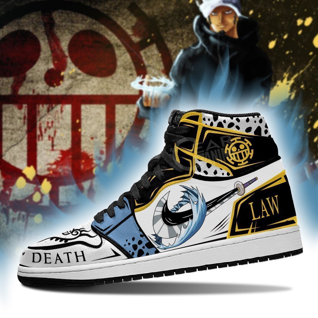 Trafalgar D. Water Law Anime JD1s Sneakers Room Skills, Air Jordan Hightop