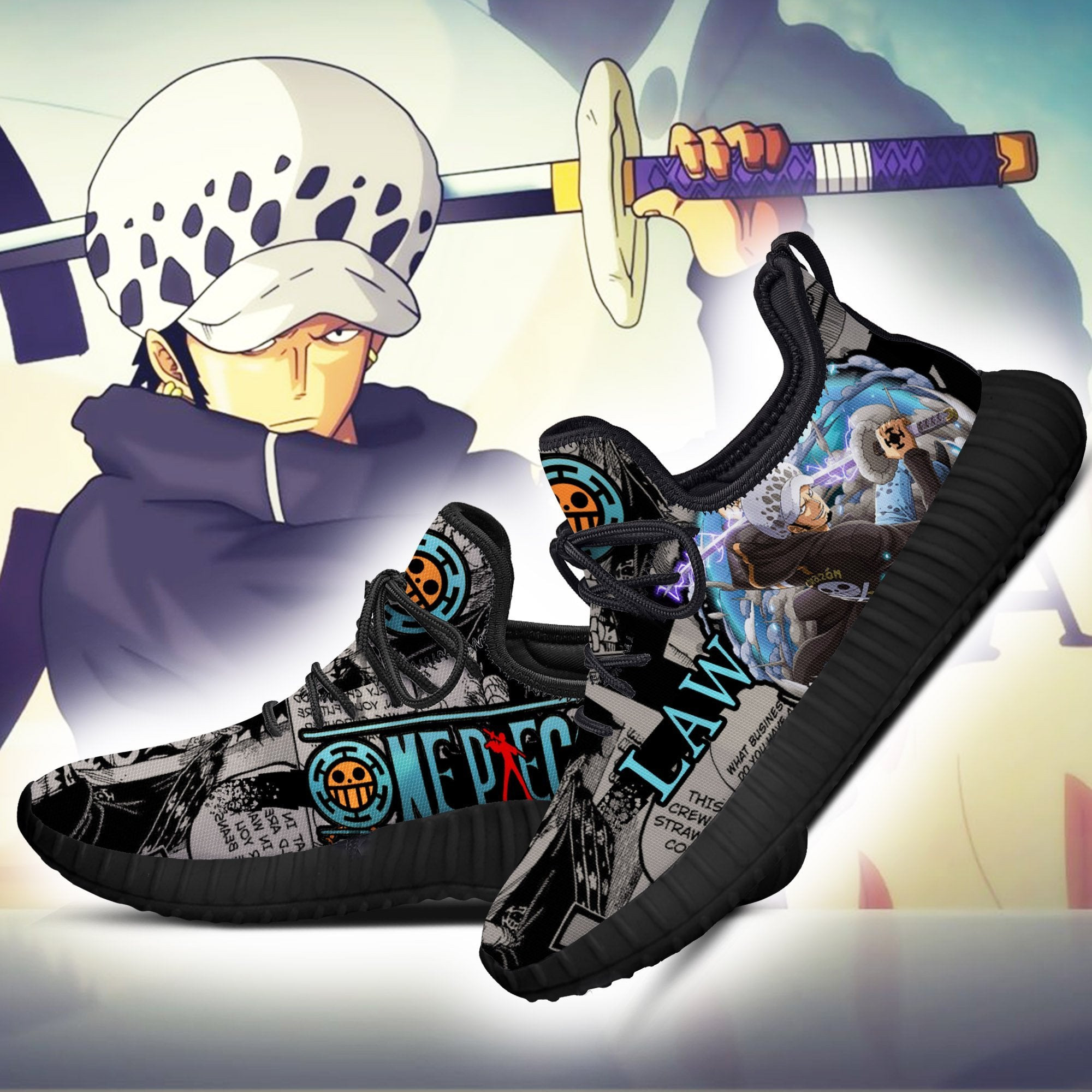 Trafalgar Law Reze Shoes One Piece Anime Shoes Fan Gift Idea