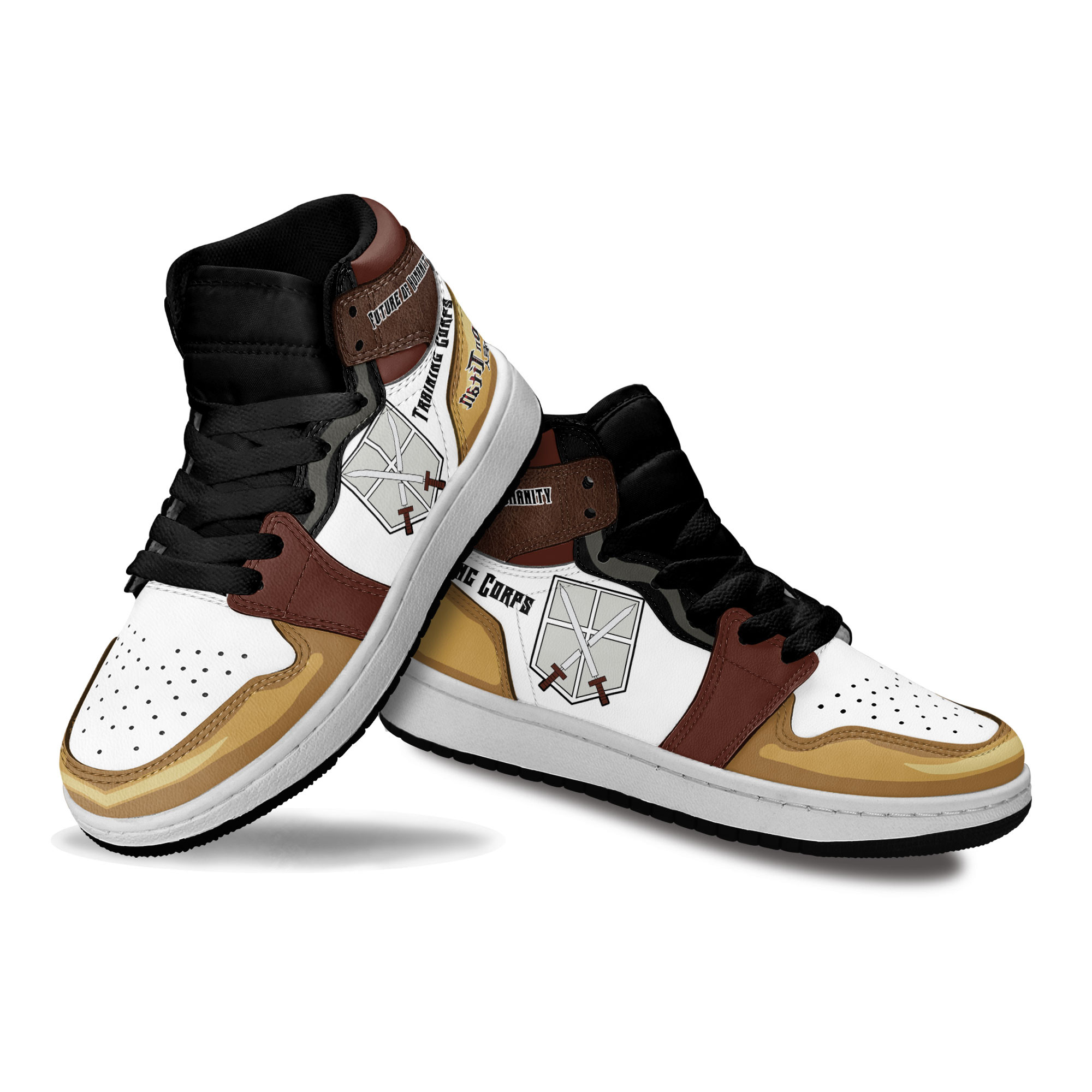 Training Corps Kids Sneakers Custom Attack On Titan Anime Shoes For Kids