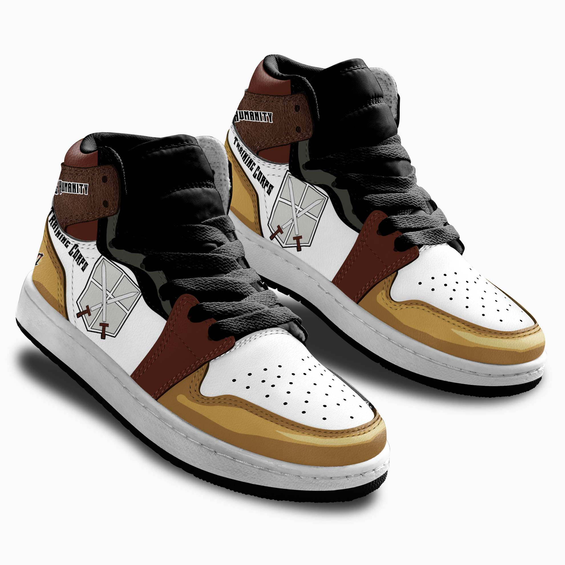 Training Corps Kids Sneakers Custom Attack On Titan Anime Shoes For Kids