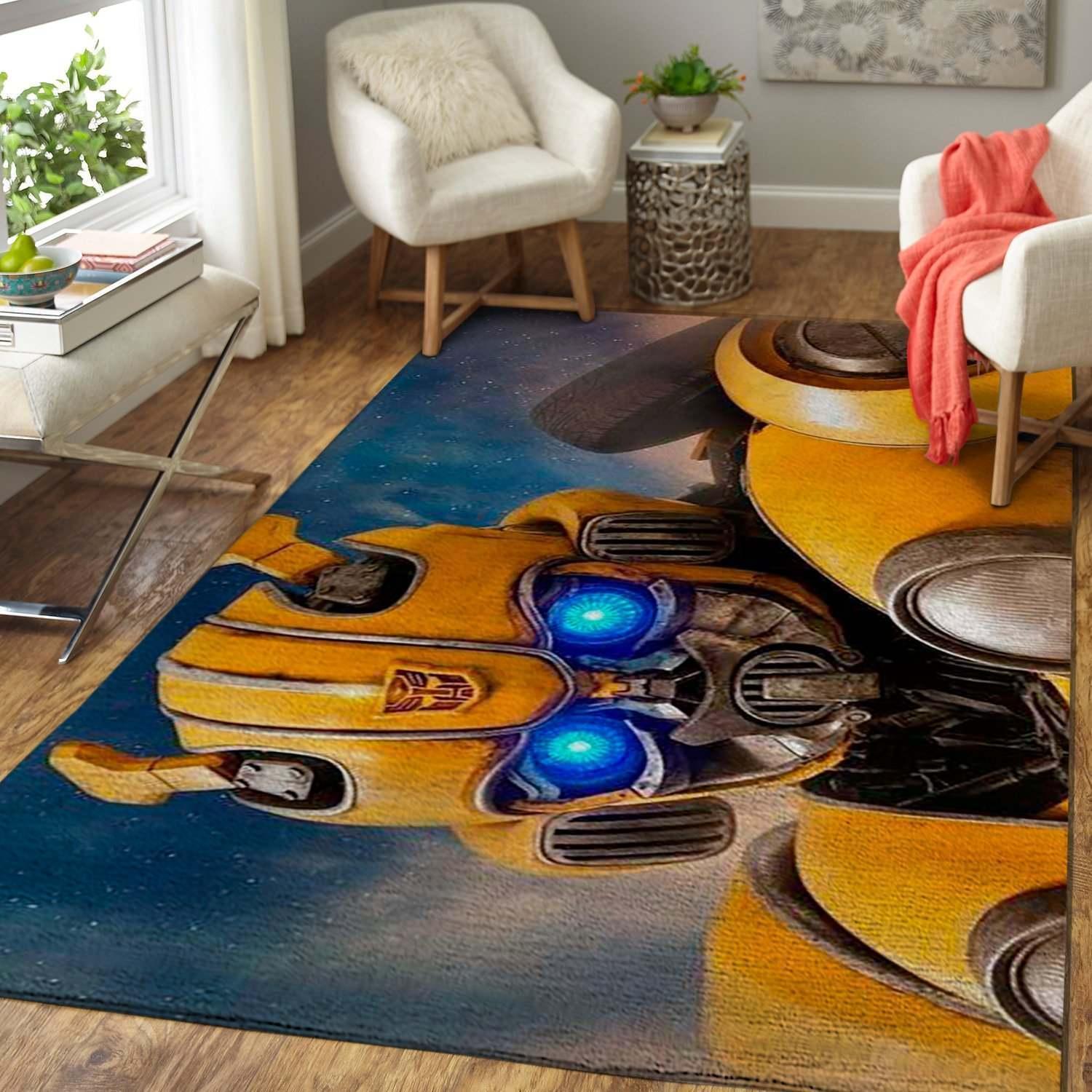 Transformer Movie Bumblebee Area Rectangle Rug