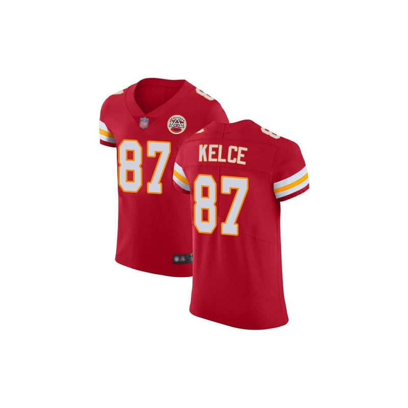 Travis Kelce Kansas City Chiefs Red Vapor Elite Red Jersey - All Stitched 