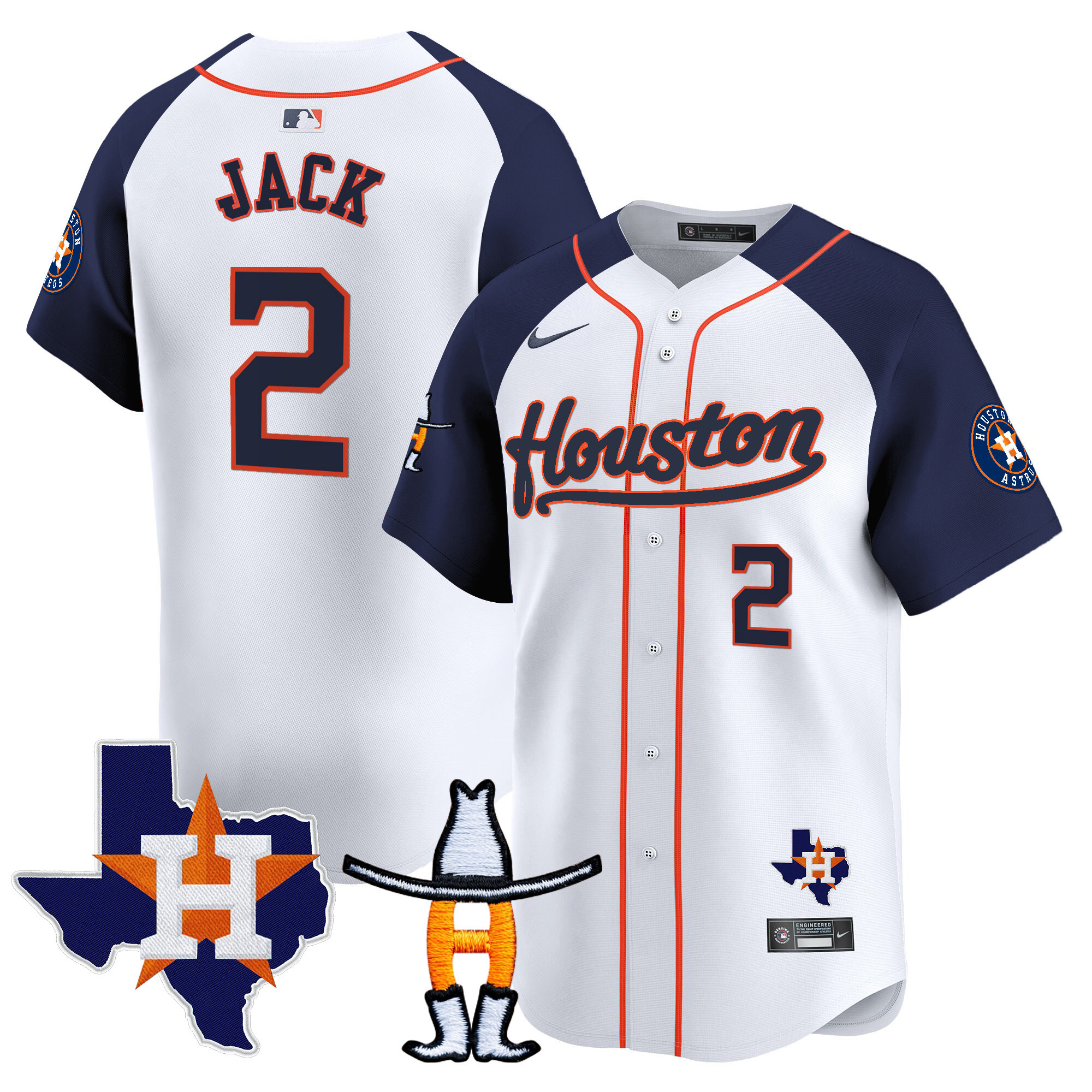 Travis Scott Men's Houston Astros Houston Rodeo Patch Vapor Premier Limited Alternate Jersey - All Stitched