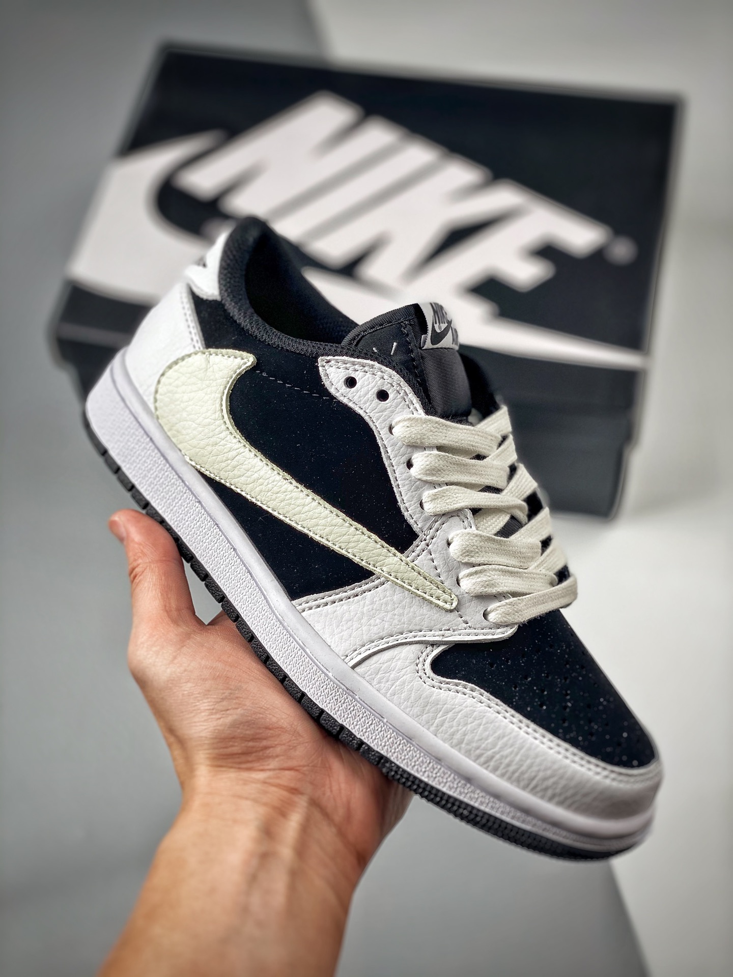 Travis Scott x Air Jordan 1 Low OG “Sail/Black” For Sale