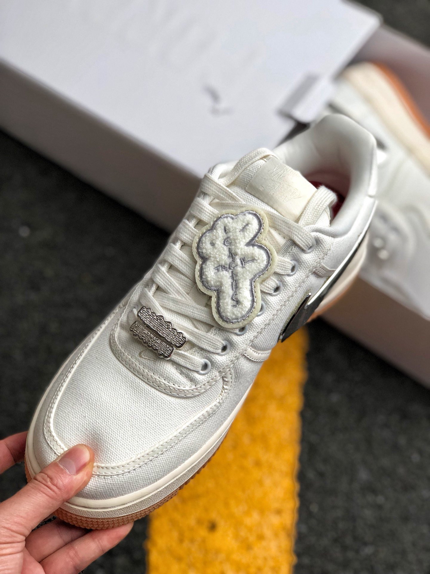 Travis Scott x Nike Air Force 1 Low “Sail” For Sale