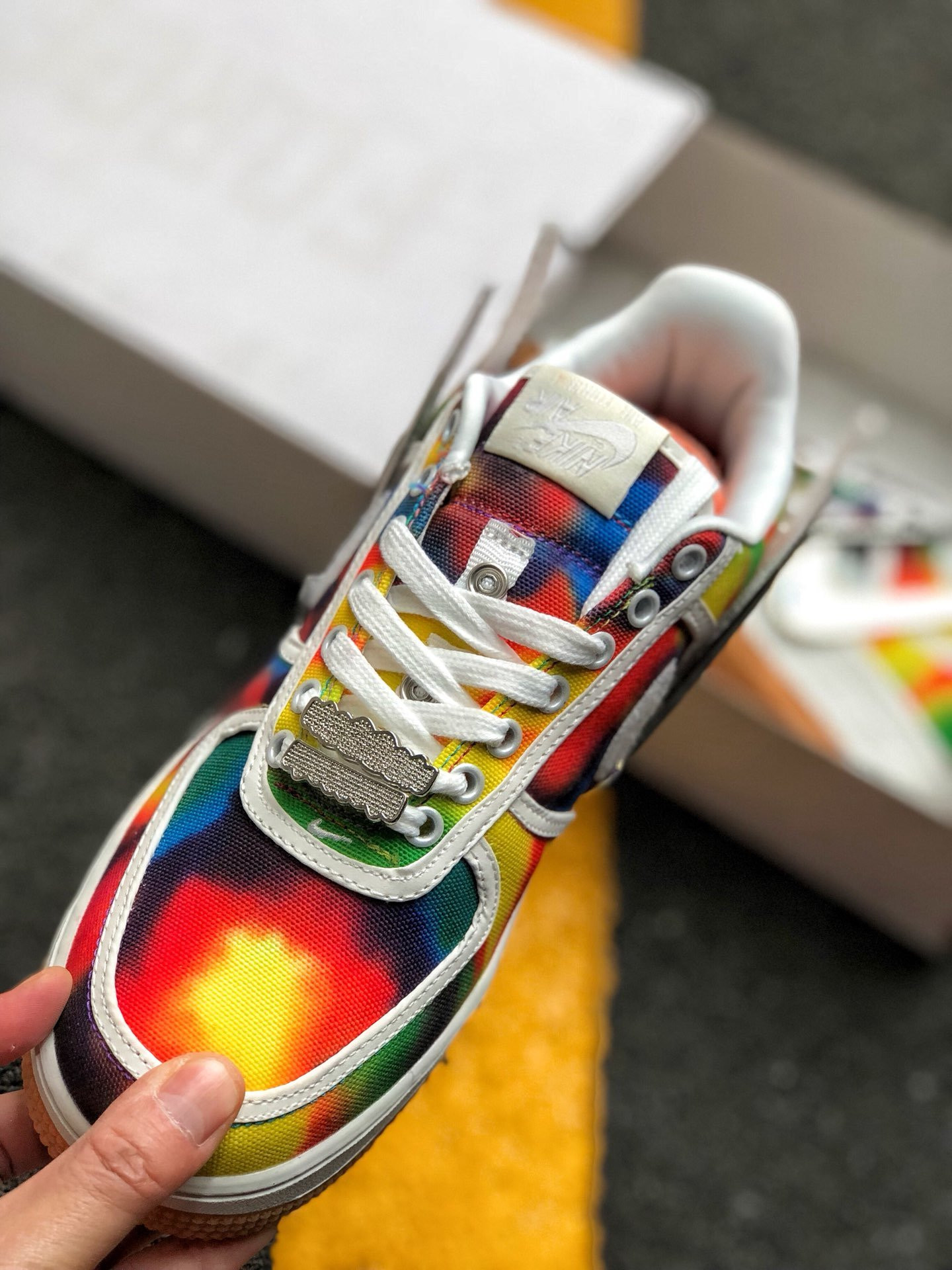 Travis Scott x Nike Air Force 1 Low Custom “Sail” For Sale