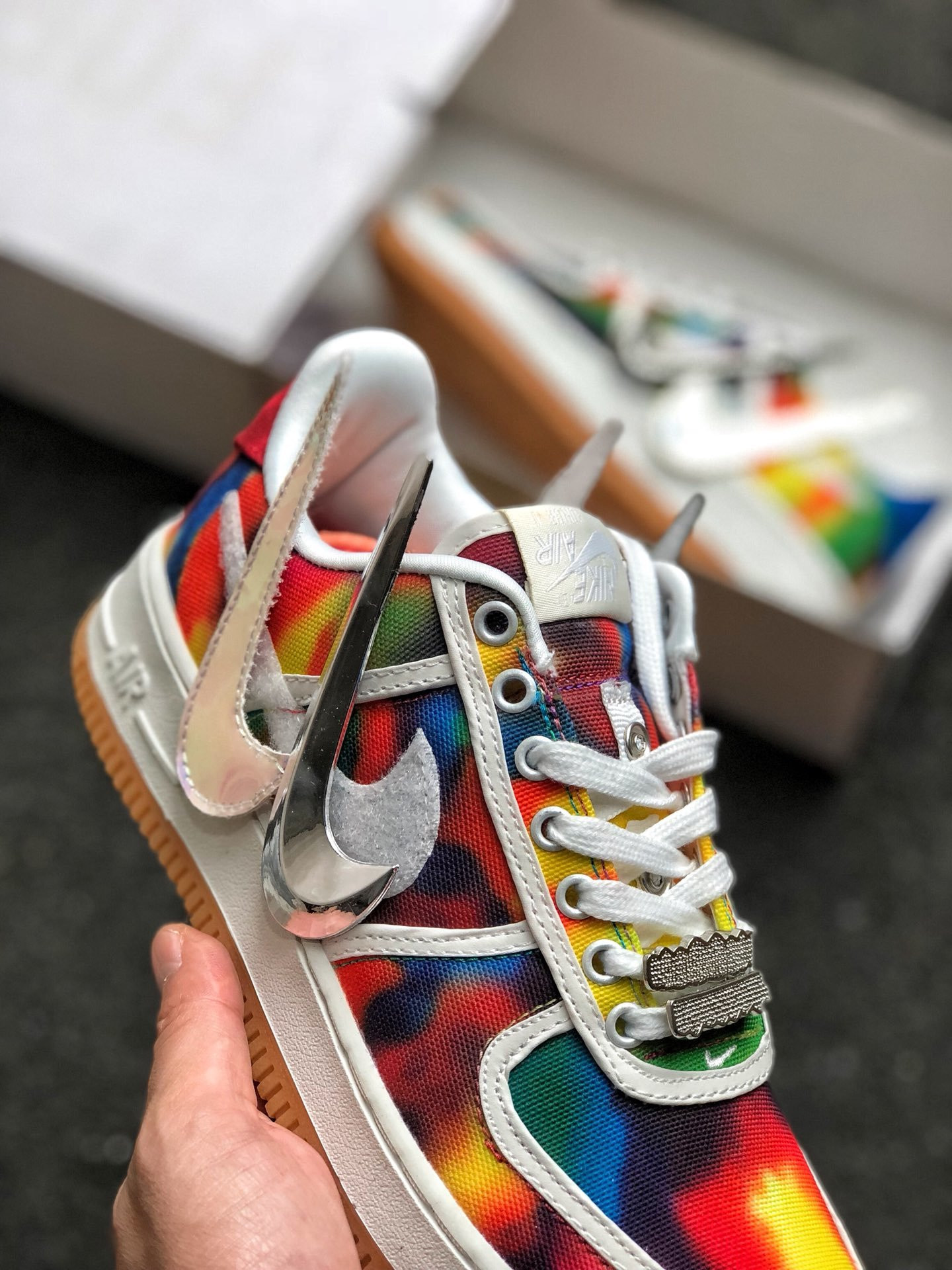 Travis Scott x Nike Air Force 1 Low Custom “Sail” For Sale
