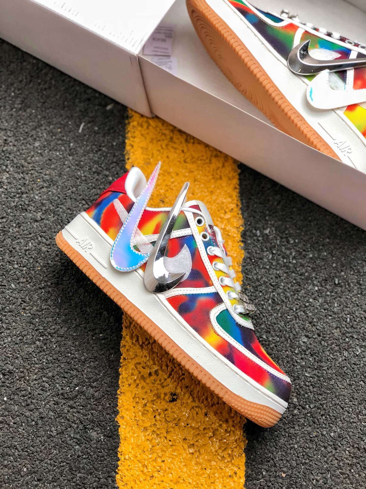 Travis Scott x Nike Air Force 1 Low Custom “Sail” For Sale