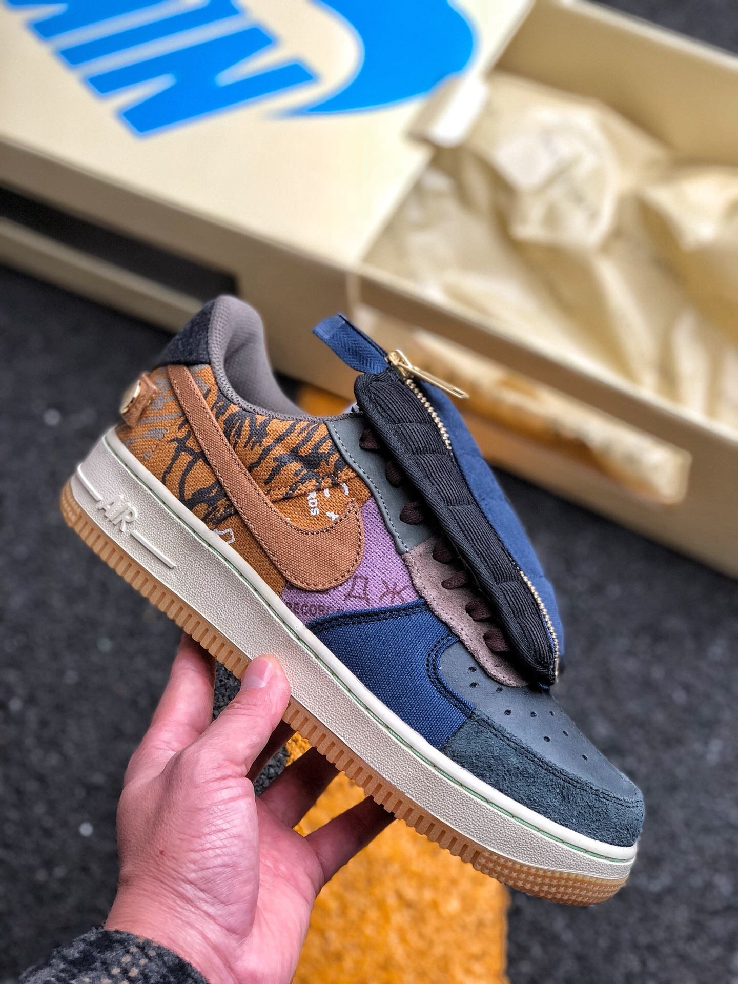 Travis Scott x Nike Air Force 1 Low Multi-Color/Muted For Sale