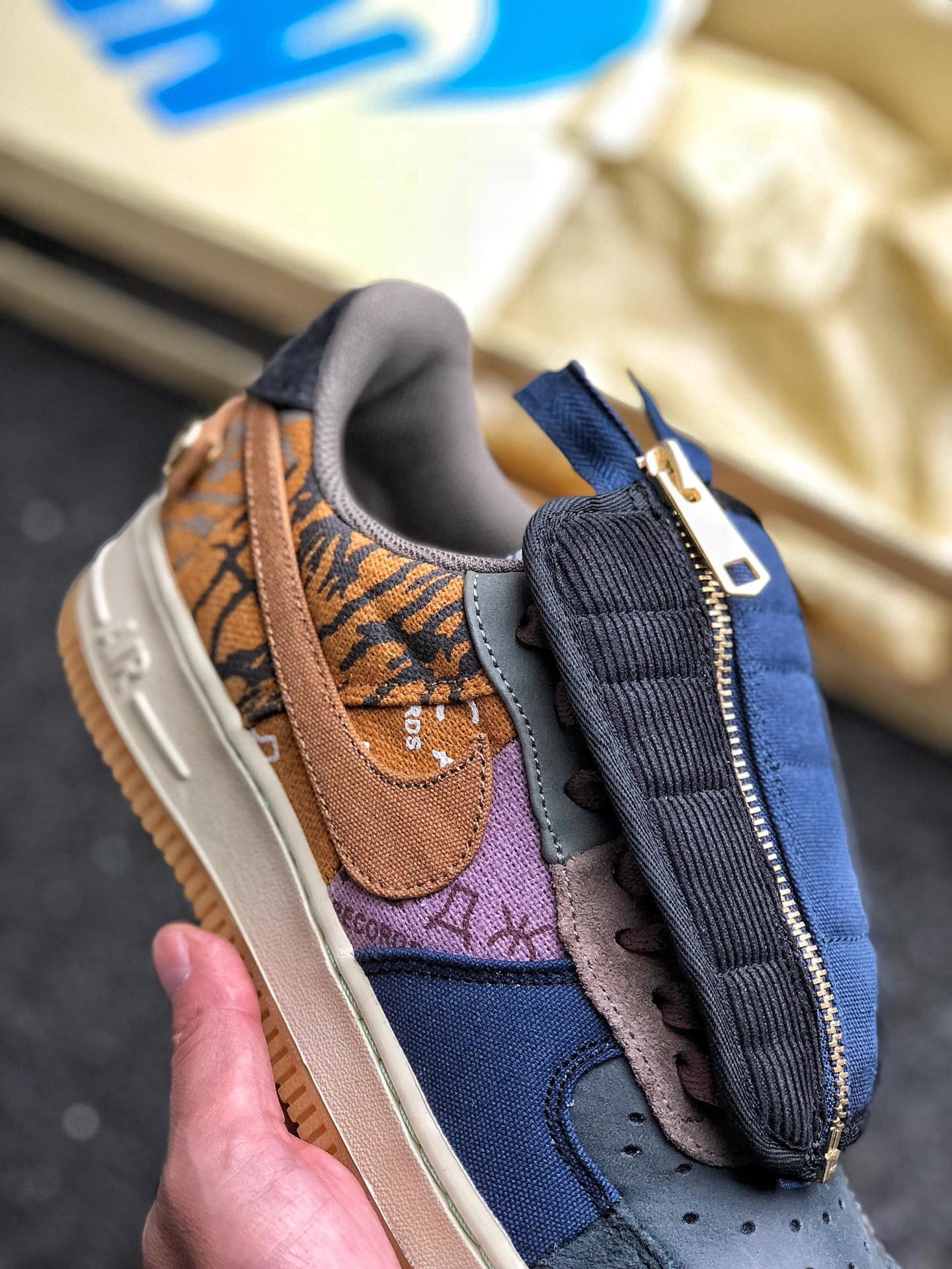 Travis Scott x Nike Air Force 1 Low Multi-Color/Muted For Sale