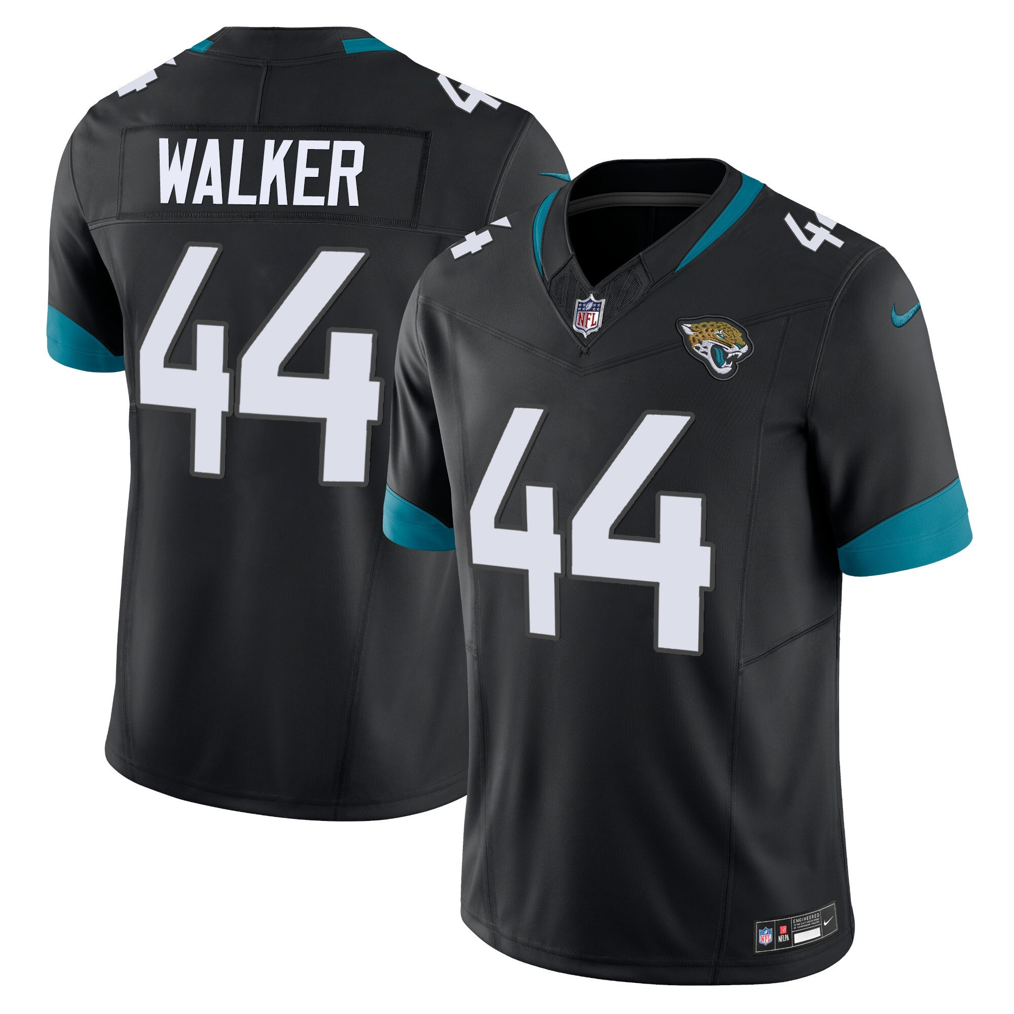 Travon Walker Men's Jacksonville Jaguars Vapor Limited Black Jersey - All Stitched