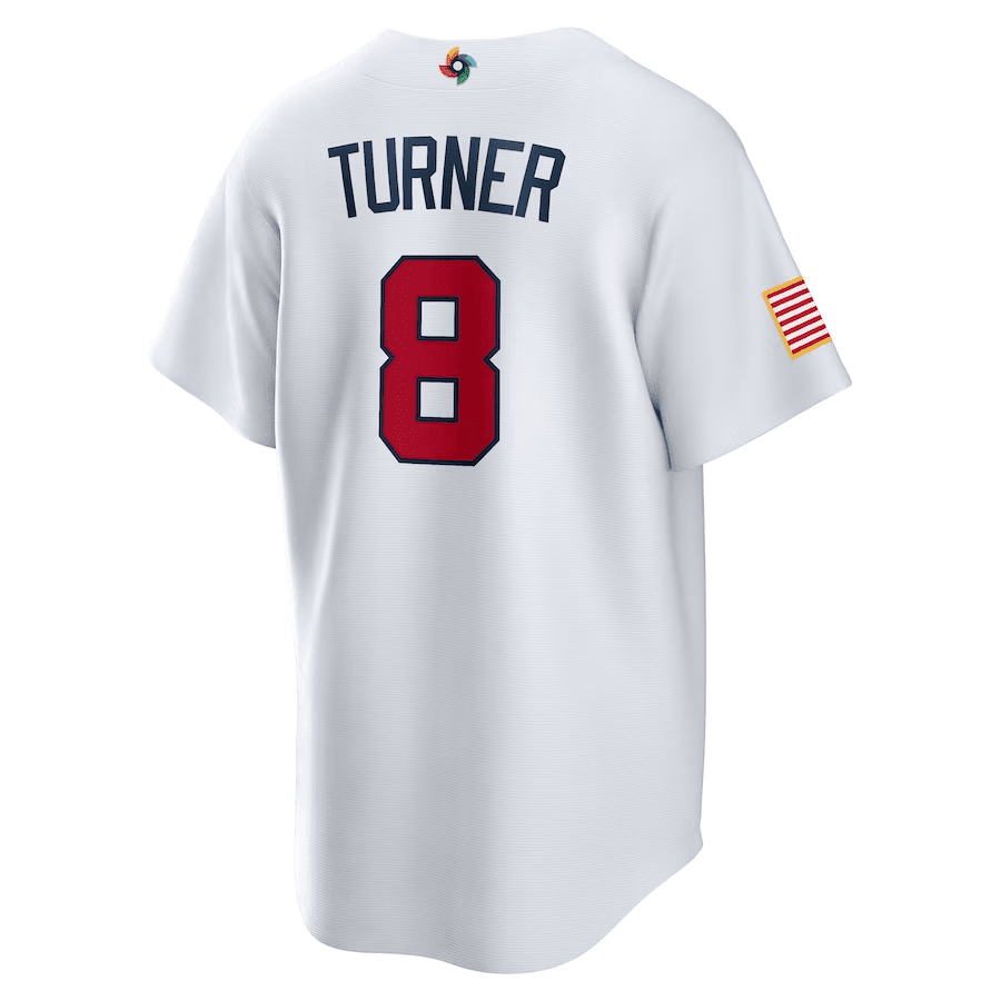 Trea Turner 8 USA Baseball 2023 World Baseball Classic Stitched Jersey – White Trea Turner 8 USA Baseball 2023 World Baseball Classic Stitched Jersey – White