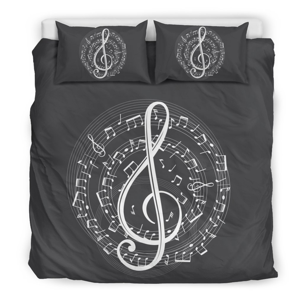 Treble Clefpiralcore 3D Customized Duvet Cover Bedding Set