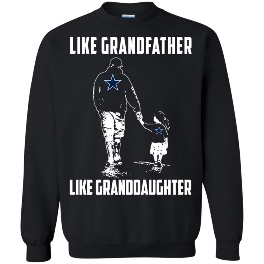 Trending Dallas Cowboys Like GrandFather Like GrandDaughter t shirt Sweatshirt
