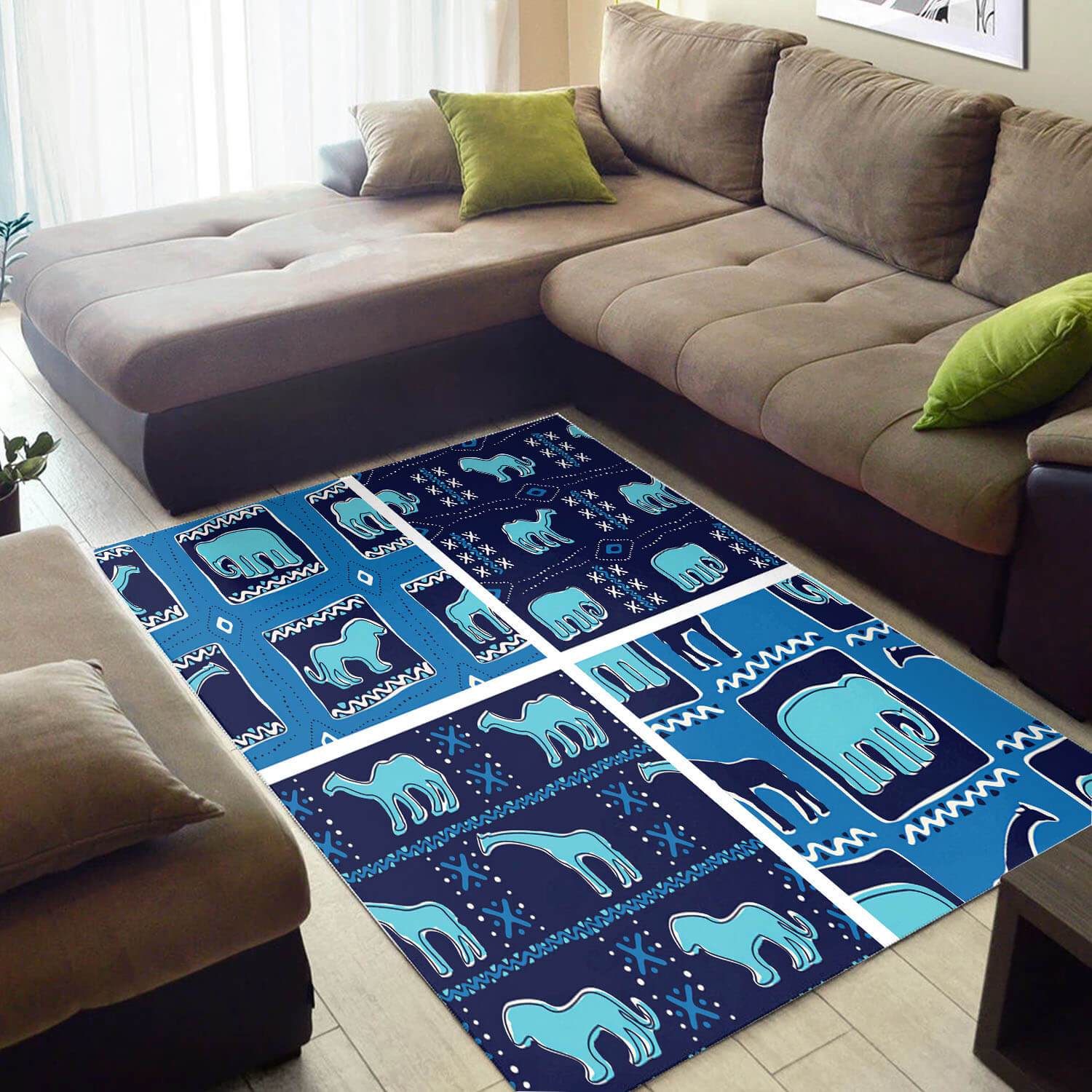 Trendy African American Adorable Print Afrocentric Pattern Art Large Carpet Room Rectangle Rug