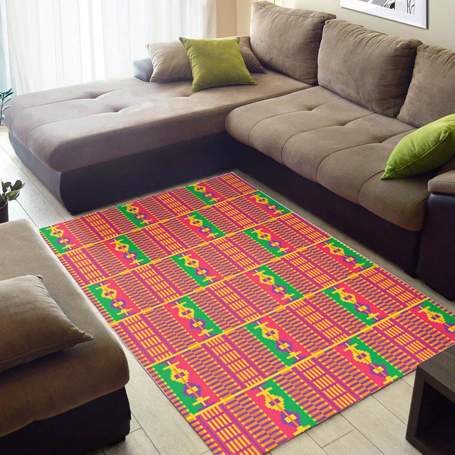 Trendy African American Adorable Print Seamless Pattern Large Carpet Inspired Living Room Rectangle Rug