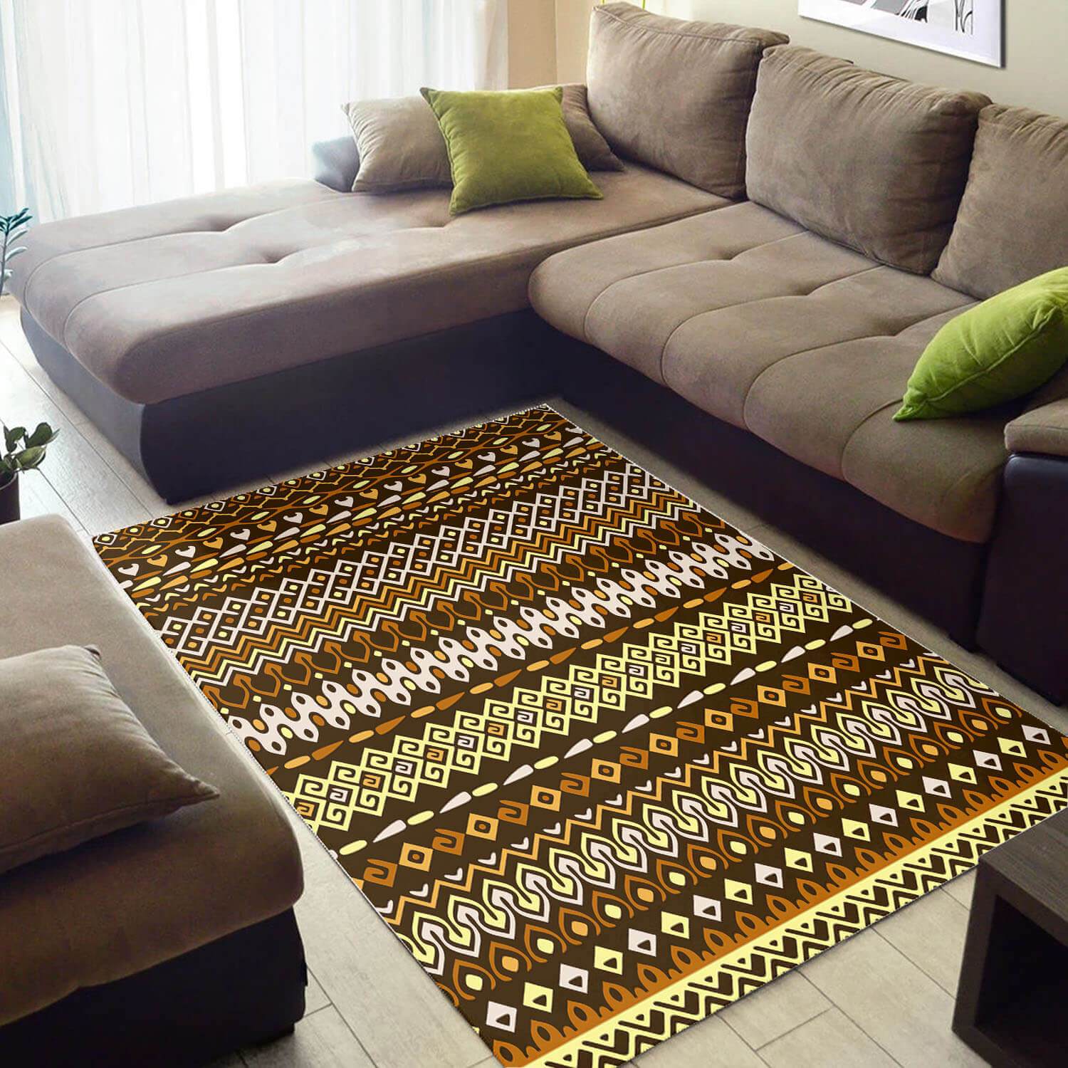 Trendy African American Attractive Afrocentric Art Themed Carpet Home Rectangle Rug