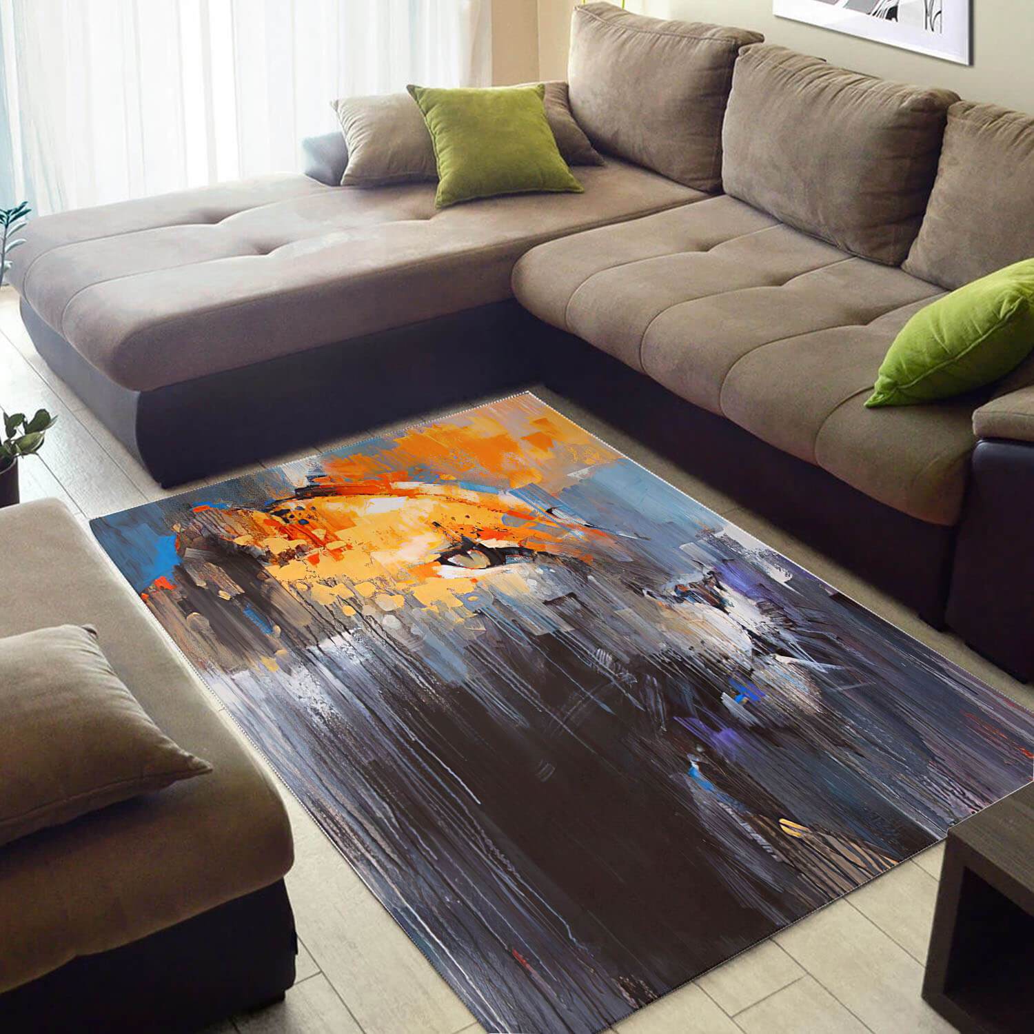 Trendy African American Awesome Wildlife Animals Themed Inspired Home Rectangle Rug