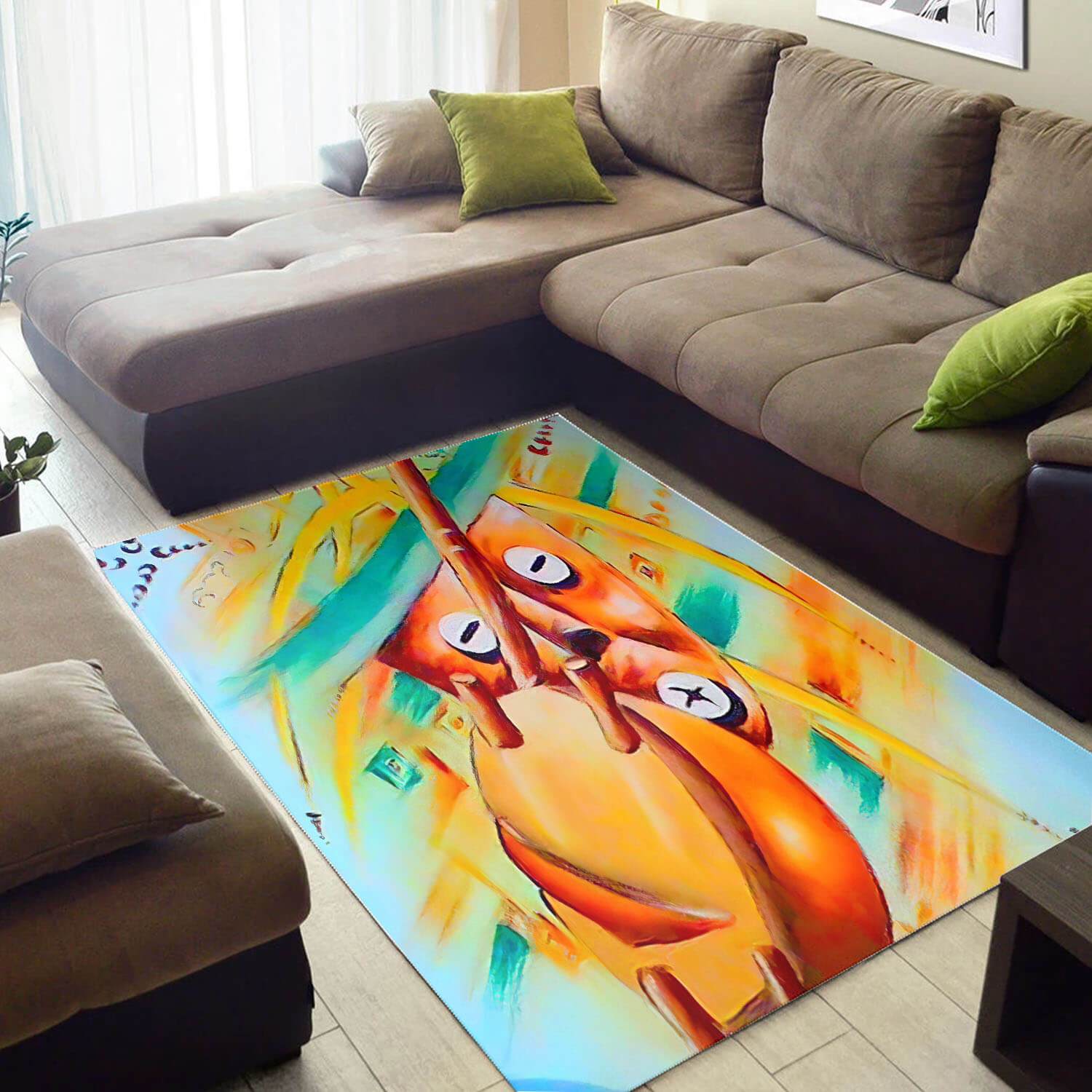 Trendy African American Colorful Black History Month Afrocentric Art Design Floor Inspired Home Rectangle Rug