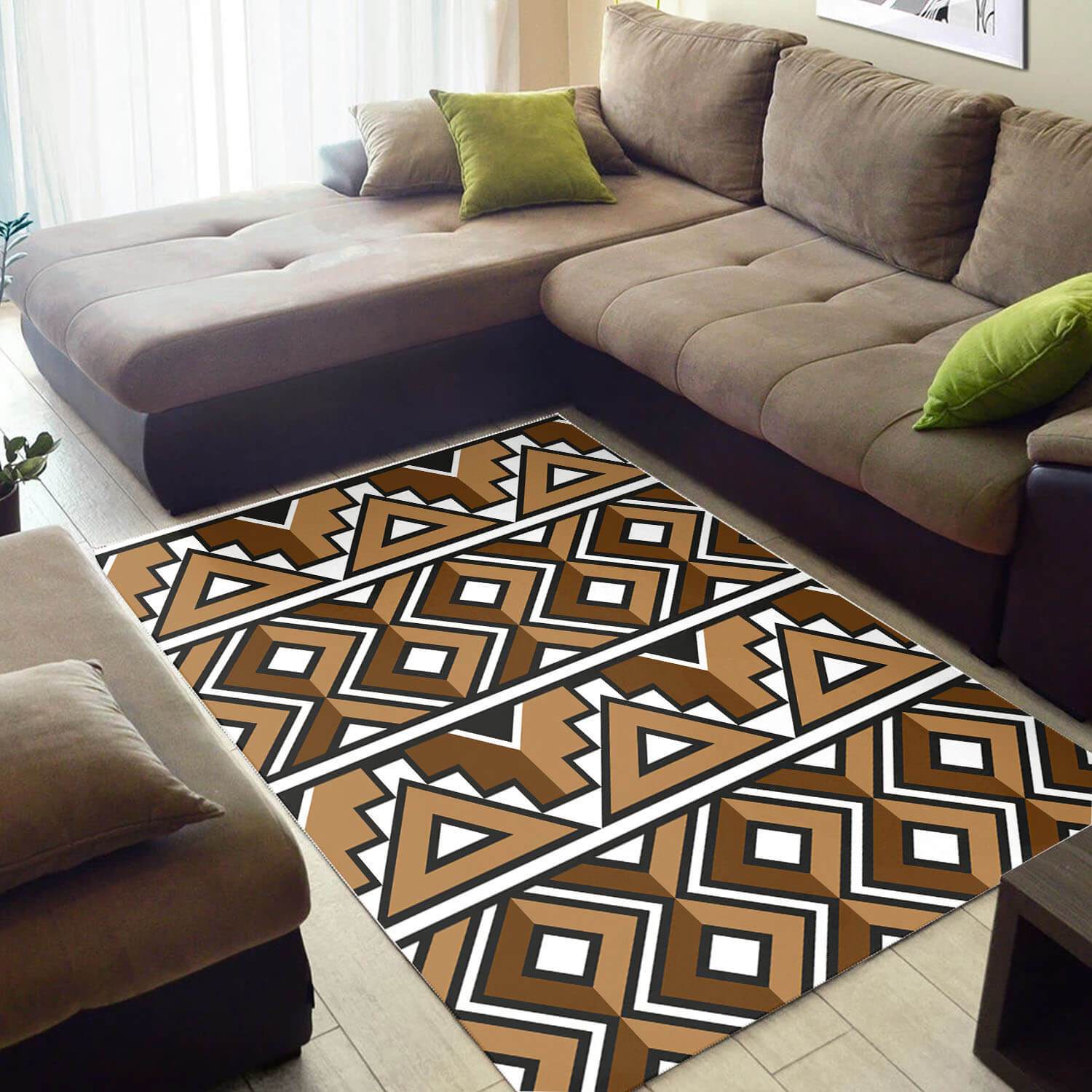 Trendy African American Vintage Black History Month Ethnic Seamless Pattern Carpet House Rectangle Rug