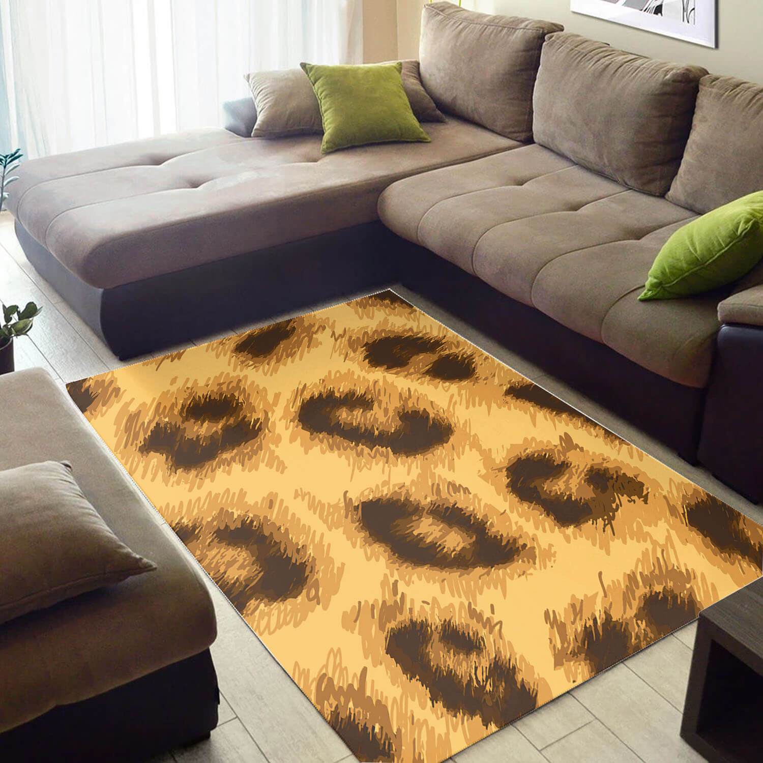 Trendy African Attractive Afrocentric Art Carpet House Rectangle Rug