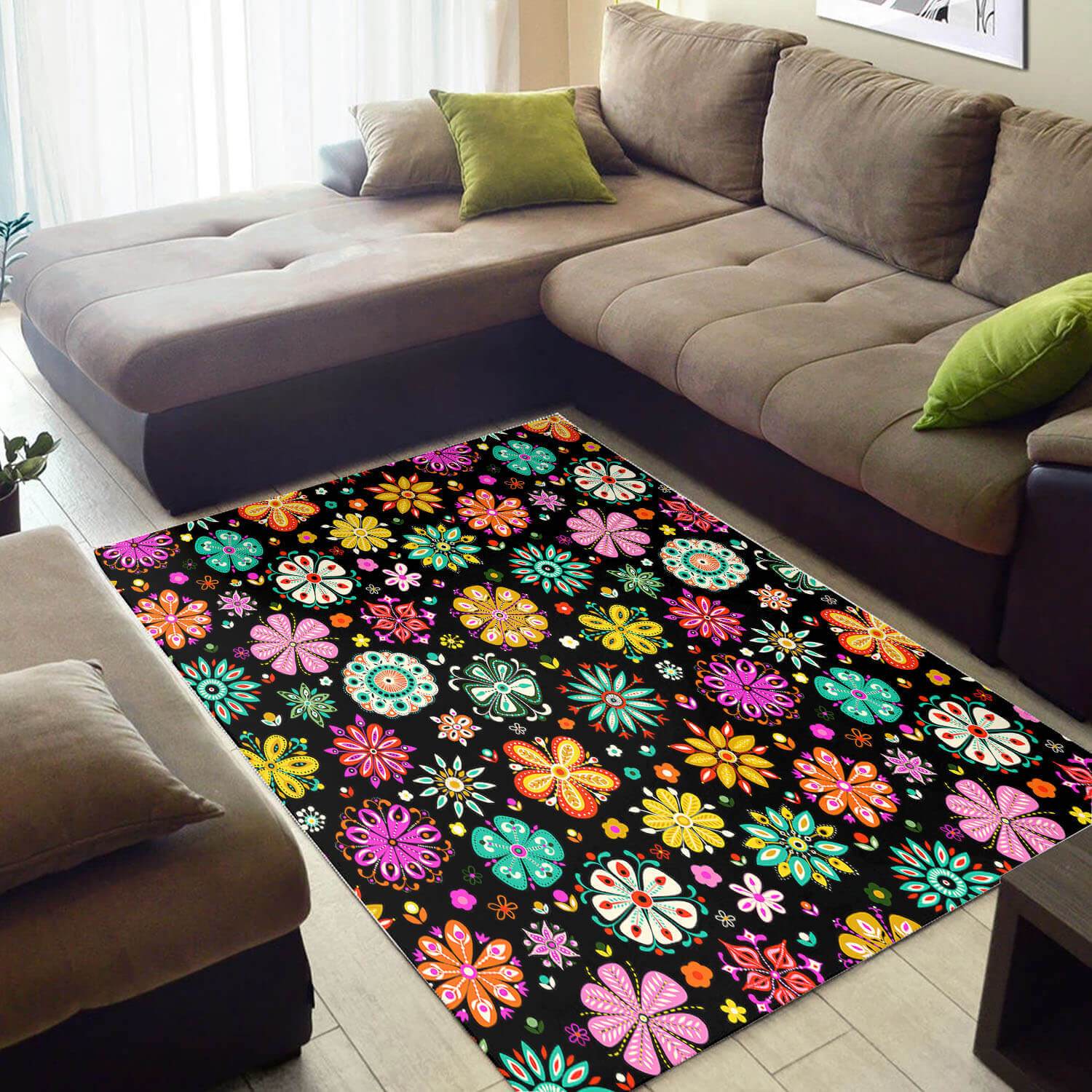 Trendy African Attractive Black History Month Ethnic Seamless Pattern Large Carpet Style Rectangle Rug