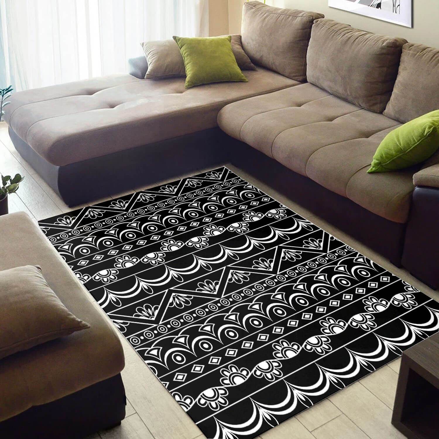 Trendy African Nice Afrocentric Ethnic Seamless Pattern Design Floor Themed Home Rectangle Rug