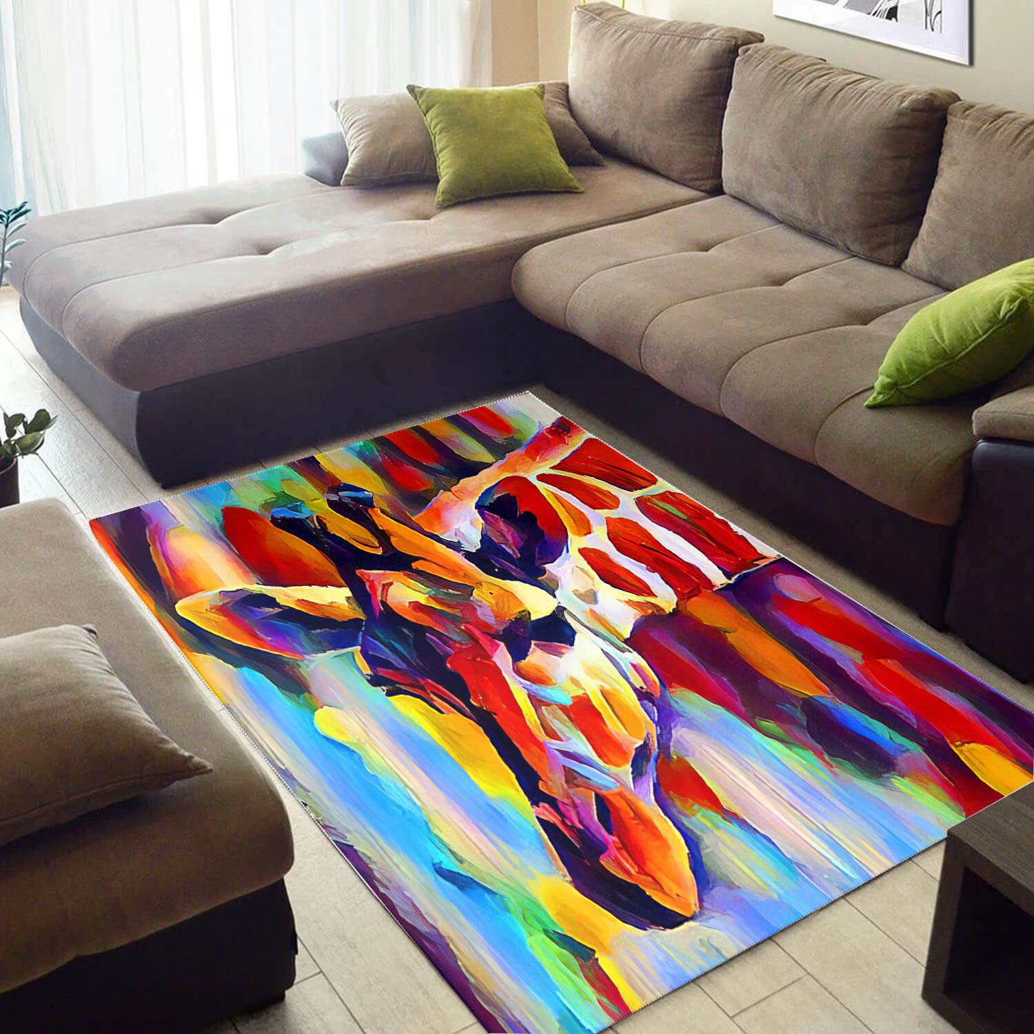 Trendy African Pretty Afrocentric Woman Style Carpet House Rectangle Rug