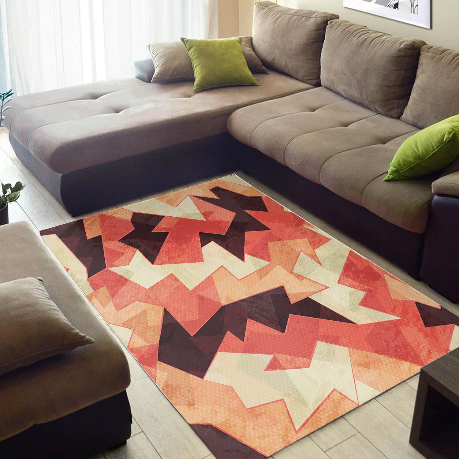 Trendy African Style Amazing American Art Seamless Pattern Large Carpet Inspired Home Rectangle Rug