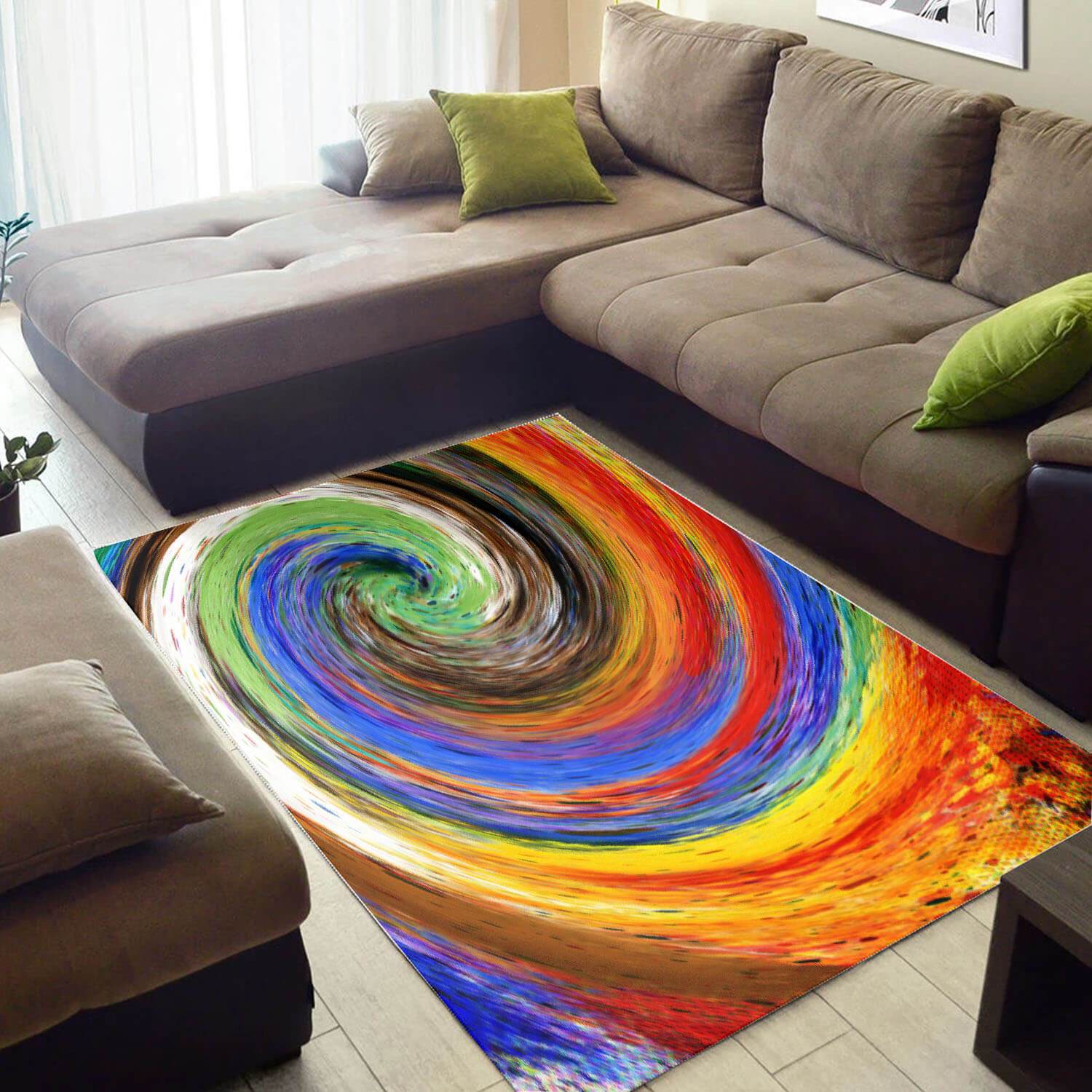 Trendy African Style Attractive American Art Afrocentric Design Floor Carpet Rectangle Rug