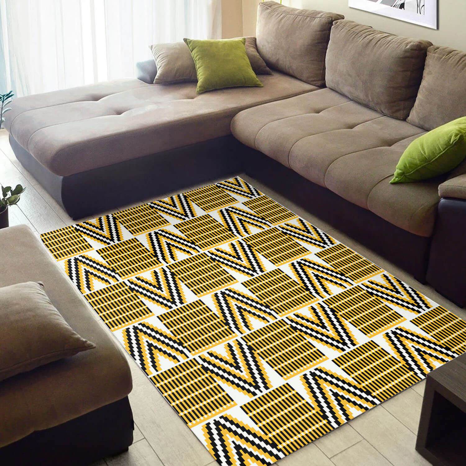 Trendy African Style Attractive Seamless Pattern Large Carpet Inspired Home Rectangle Rug