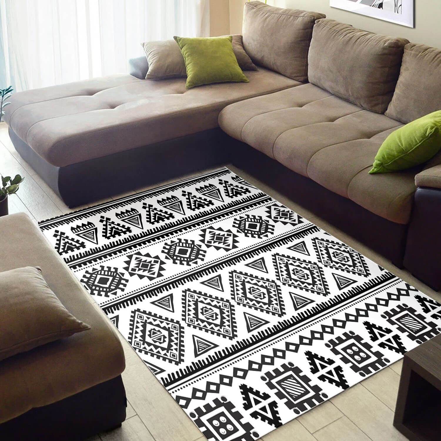 Trendy African Style Holiday Natural Hair Seamless Pattern Large Carpet House Rectangle Rug
