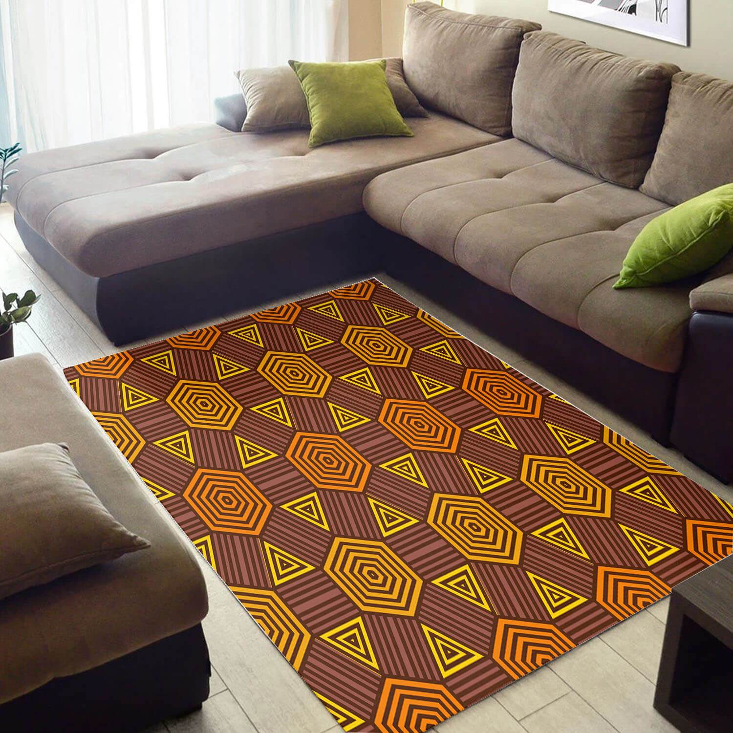 Trendy African Style Nice Black History Month Afrocentric Art Inspired Home Rectangle Rug