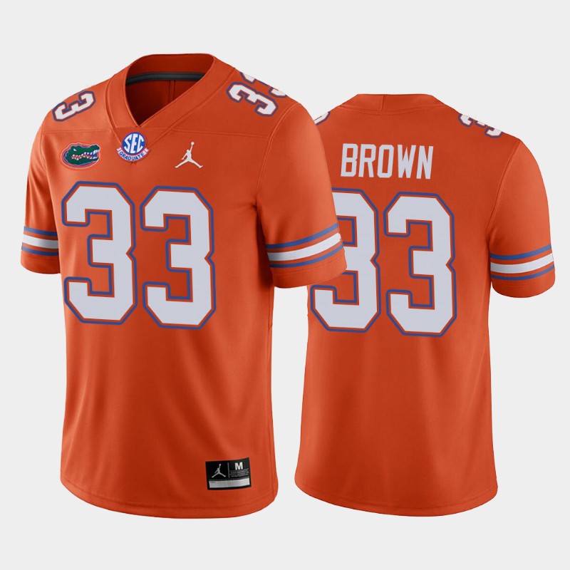 Trent Brown #33 Florida Gators Alternate History Player Orange Jersey NFL