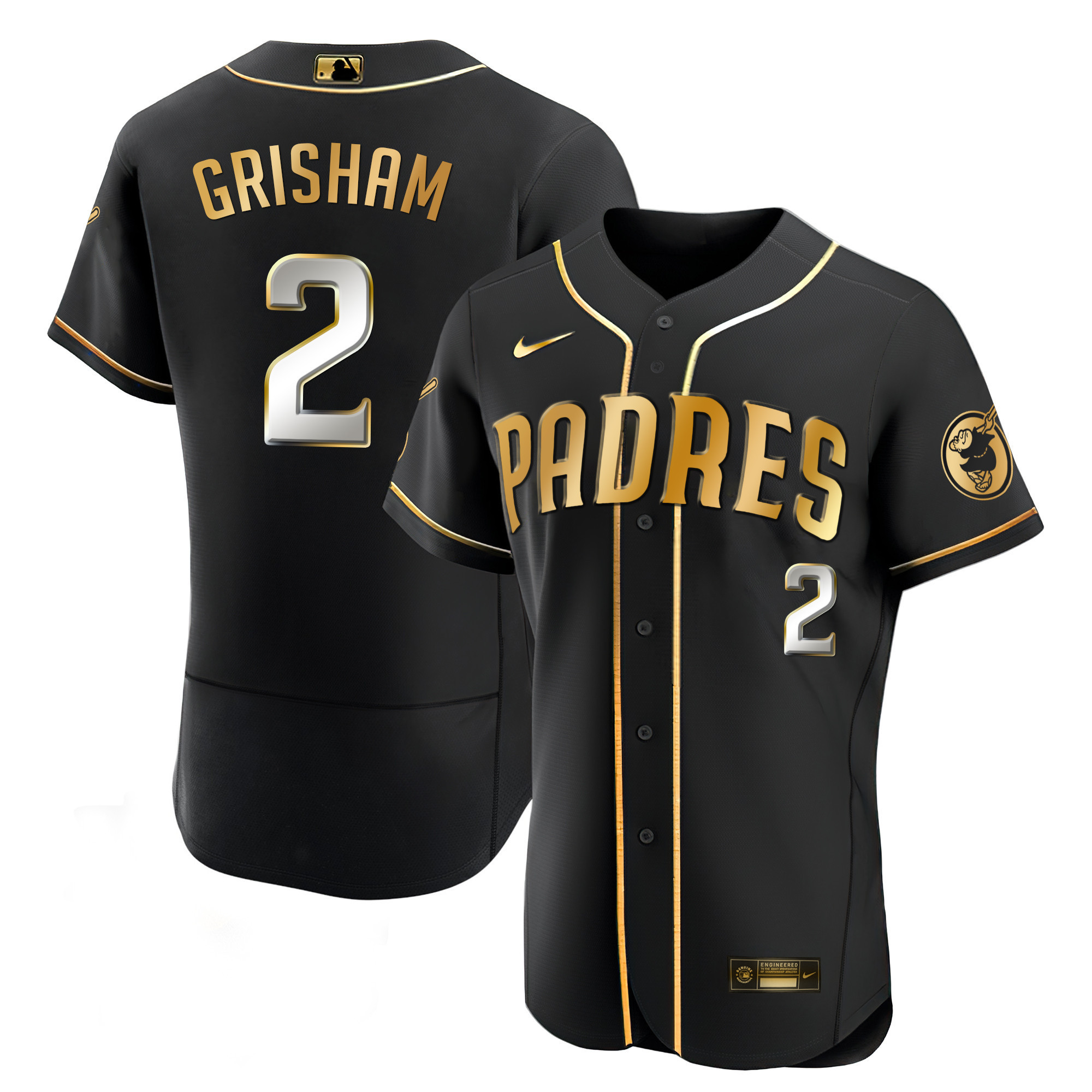 Trent Grisham Men's San Diego Padres Black Limited Flex Black Limited Jersey - All Stitched