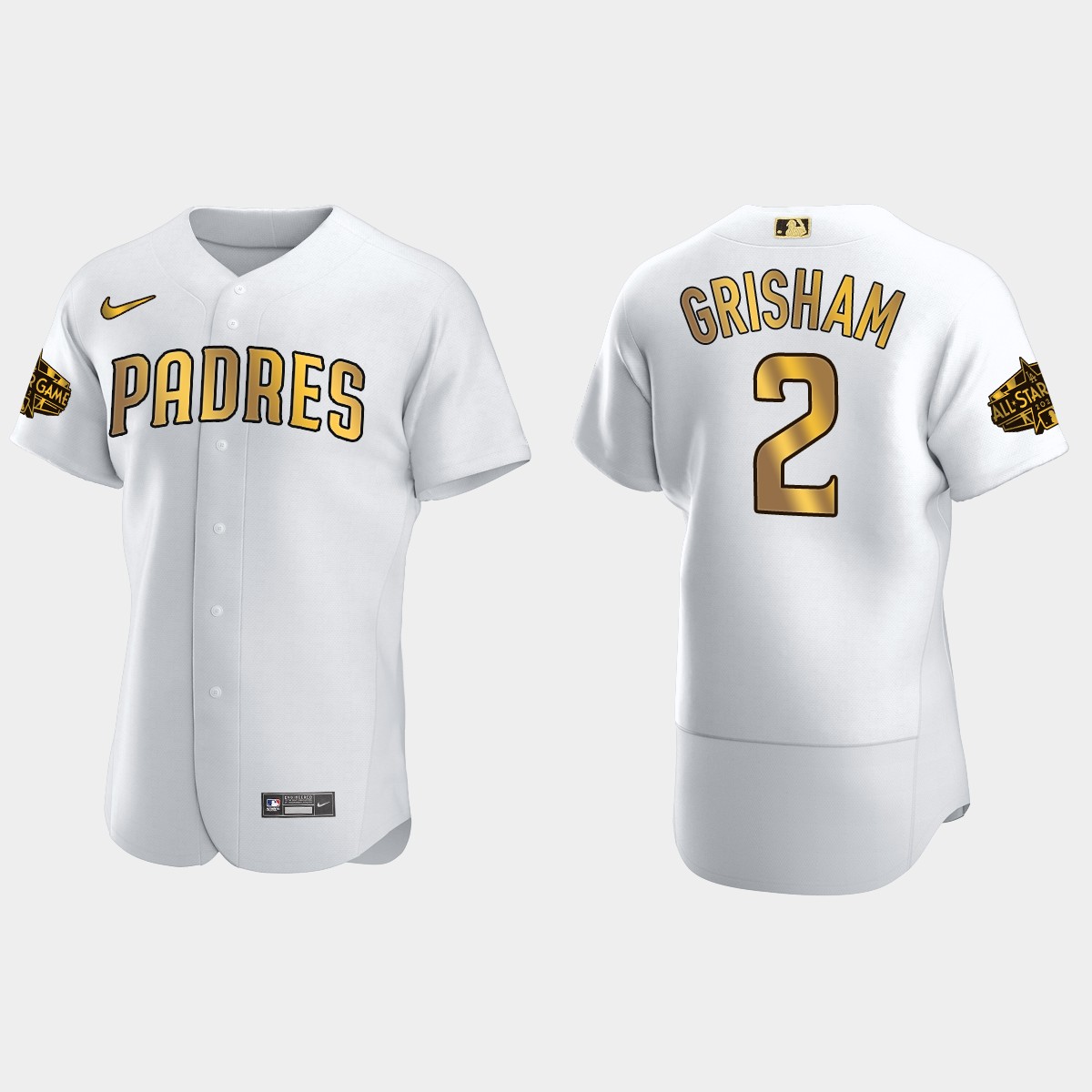 Trent Grisham San Diego Padres 2022 MLB All-Star Game Jersey - White Gold