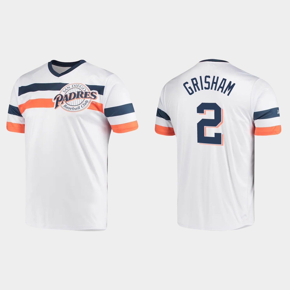 Trent Grisham San Diego Padres Cooperstown Collection V-Neck Jersey - White