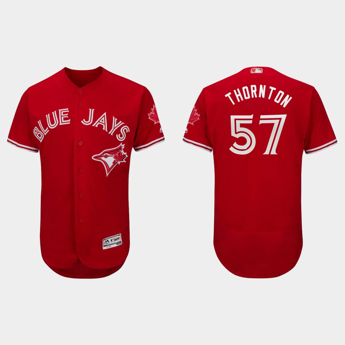 Trent Thornton Toronto Blue Jays Canada Day Flex Base Jersey – Scarlet