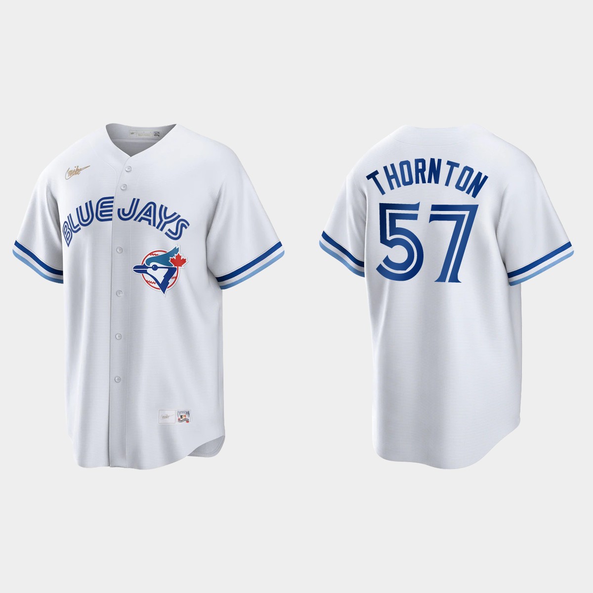 Trent Thornton Toronto Blue Jays Cooperstown Collection Jersey - White