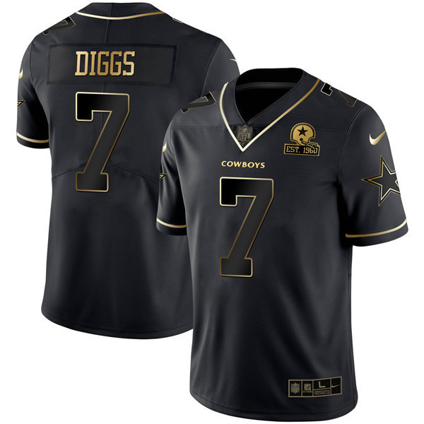 Trevon Diggs Men's Dallas Cowboys Black Gold Collection Limited-Black Gold Jersey - All Stitched 