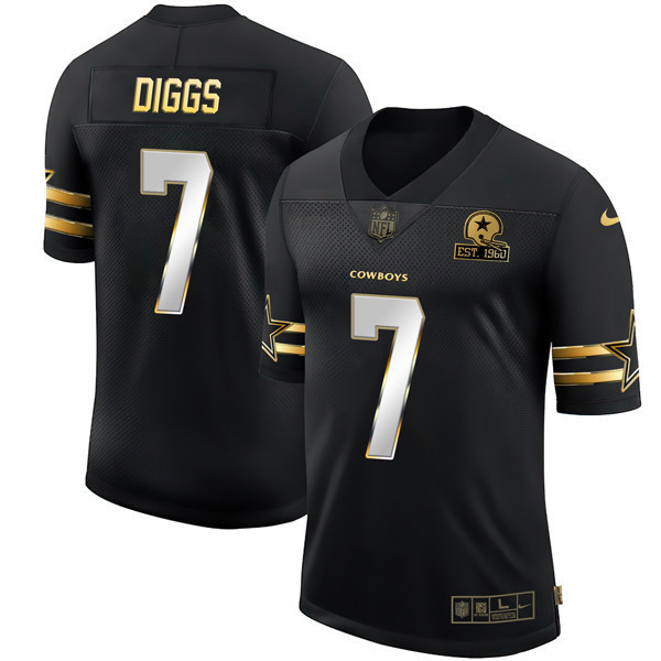 Trevon Diggs Men's Dallas Cowboys Black Gold Collection Vapor Jersey - All Stitched 