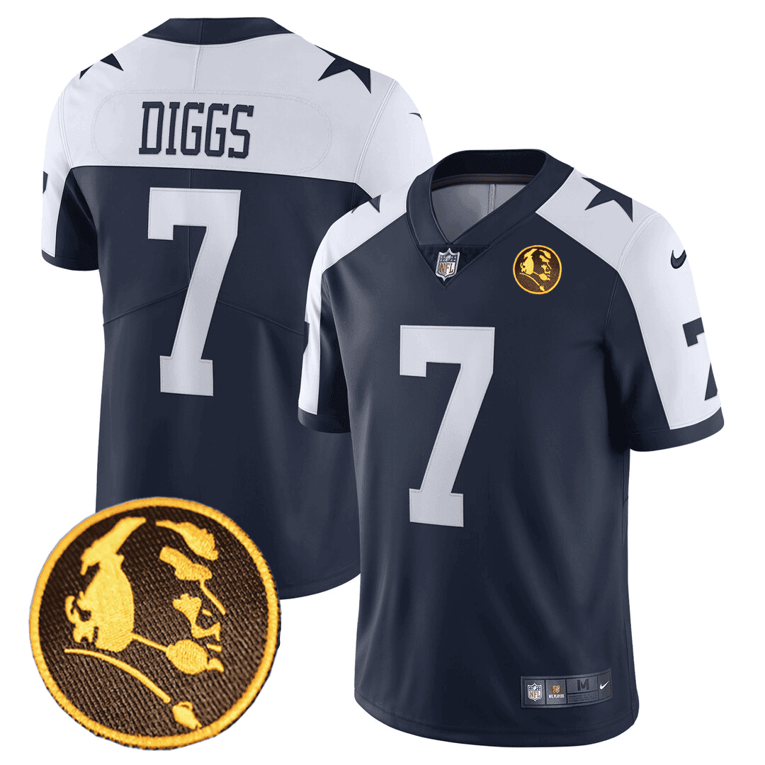 Trevon Diggs Men's Dallas Cowboys John Madden Honoring Patch Alternate Jersey - All Stitched 