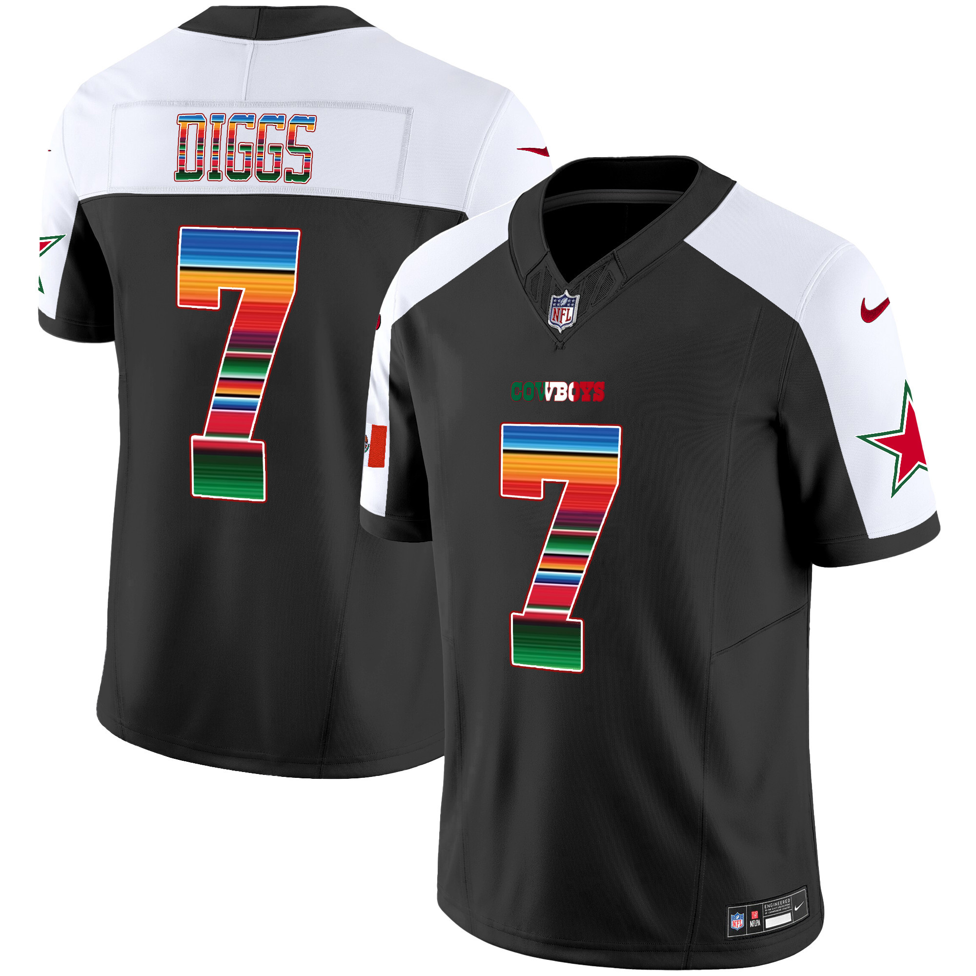 Trevon Diggs Men's Dallas Cowboys Mexico Vapor Limited Alternate Jersey - All Stitched 
