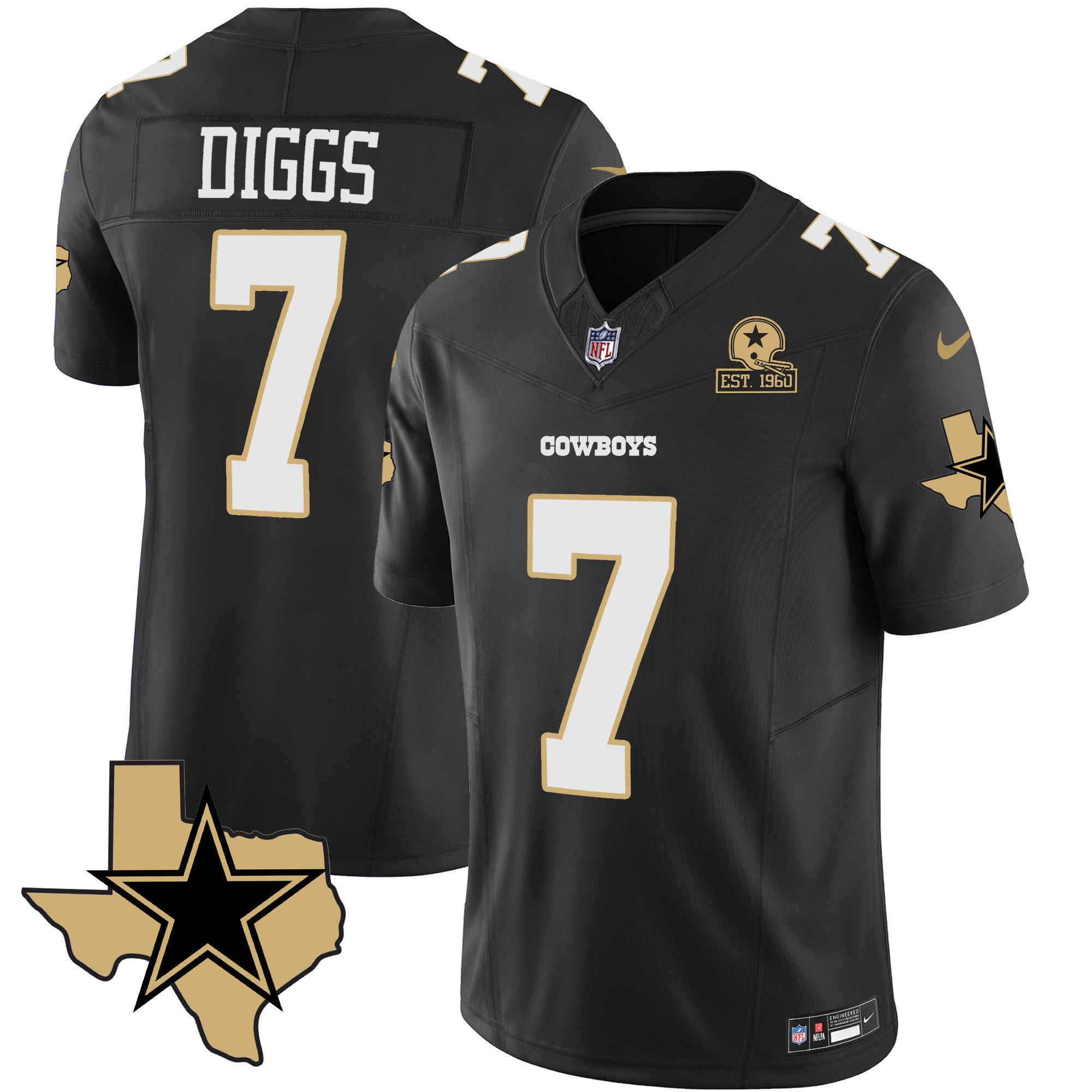 Trevon Diggs Men's Dallas Cowboys Special Vapor Limited Black Jersey - All Stitched 