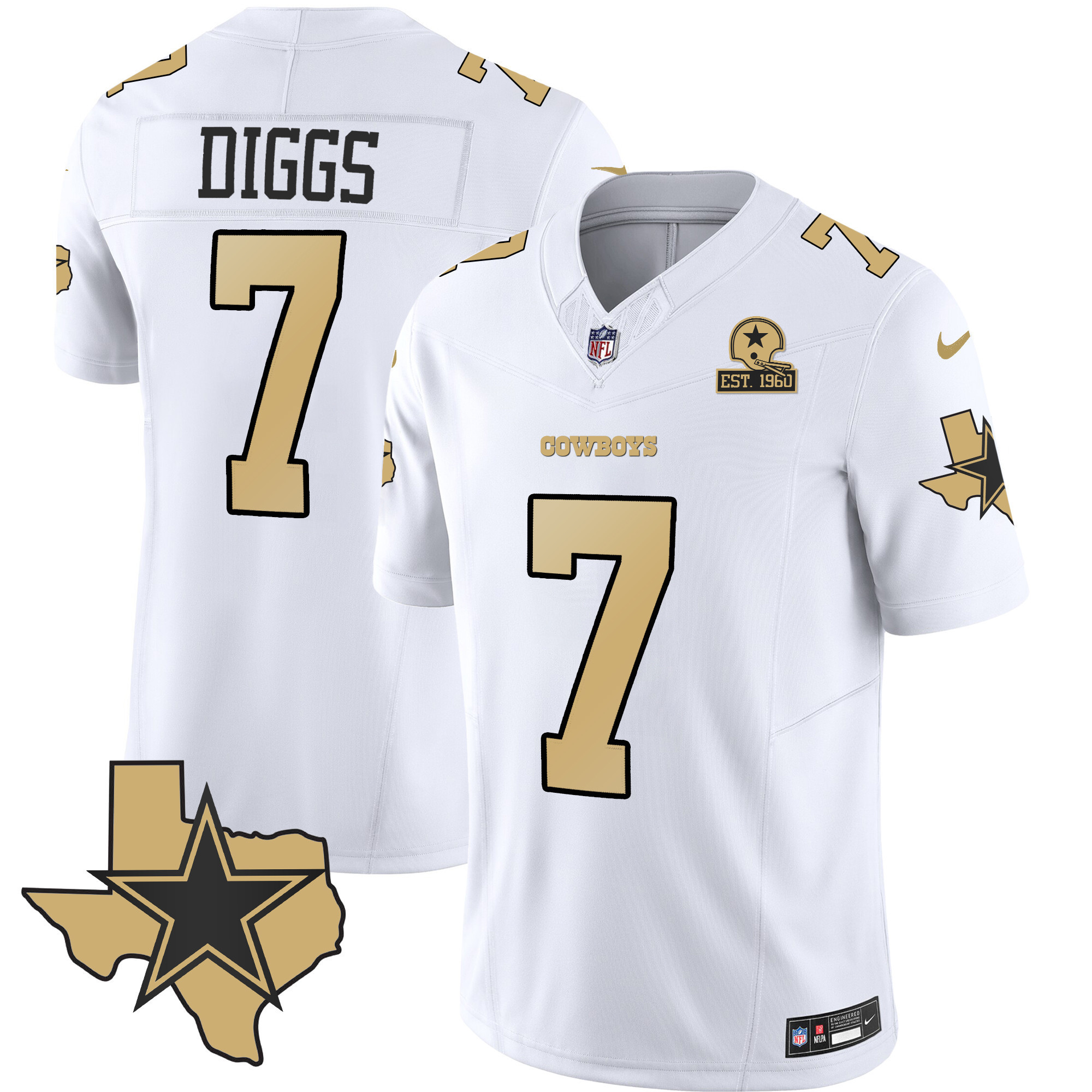 Trevon Diggs Men's Dallas Cowboys Special Vapor Limited White Jersey - All Stitched 