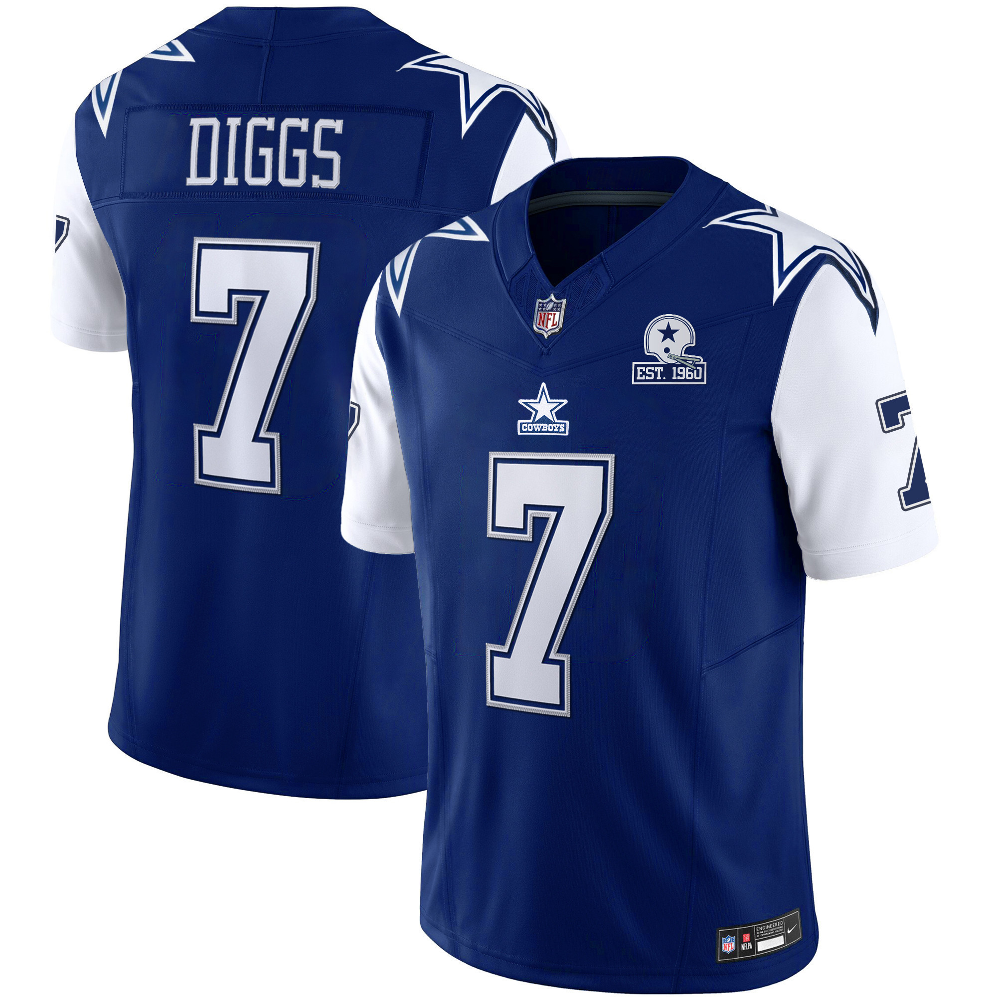 Trevon Diggs Men's Dallas Cowboys Throwback Limited Vapor 1995 Jersey - All Stitched 