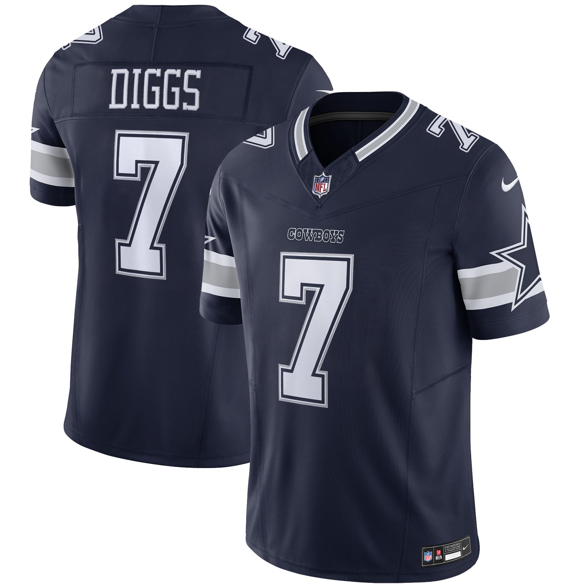 Trevon Diggs Men's Dallas Cowboys Vapor Limited Navy Jersey - All Stitched 