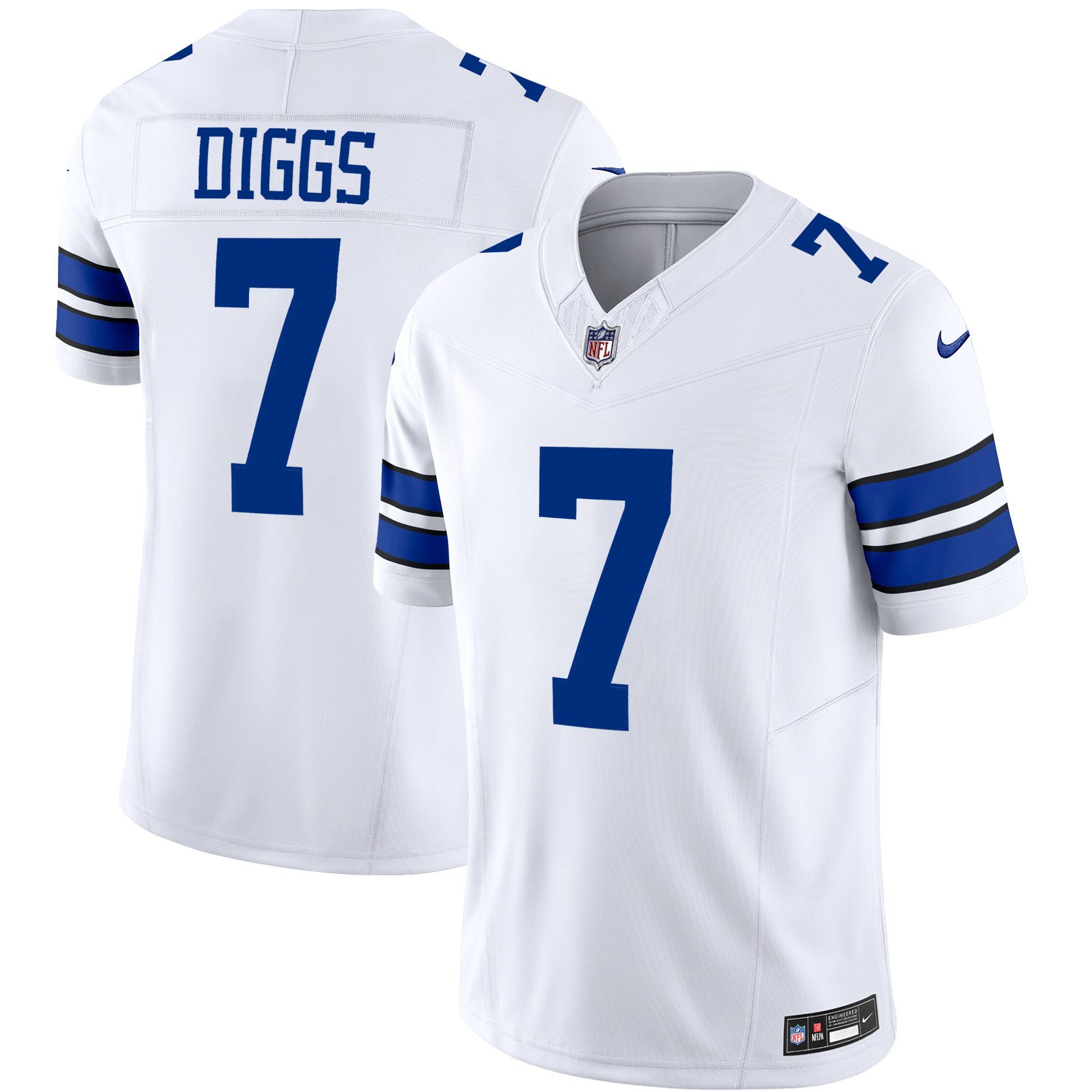 Trevon Diggs Men's Dallas Cowboys Vapor Limited White Jersey - All Stitched 